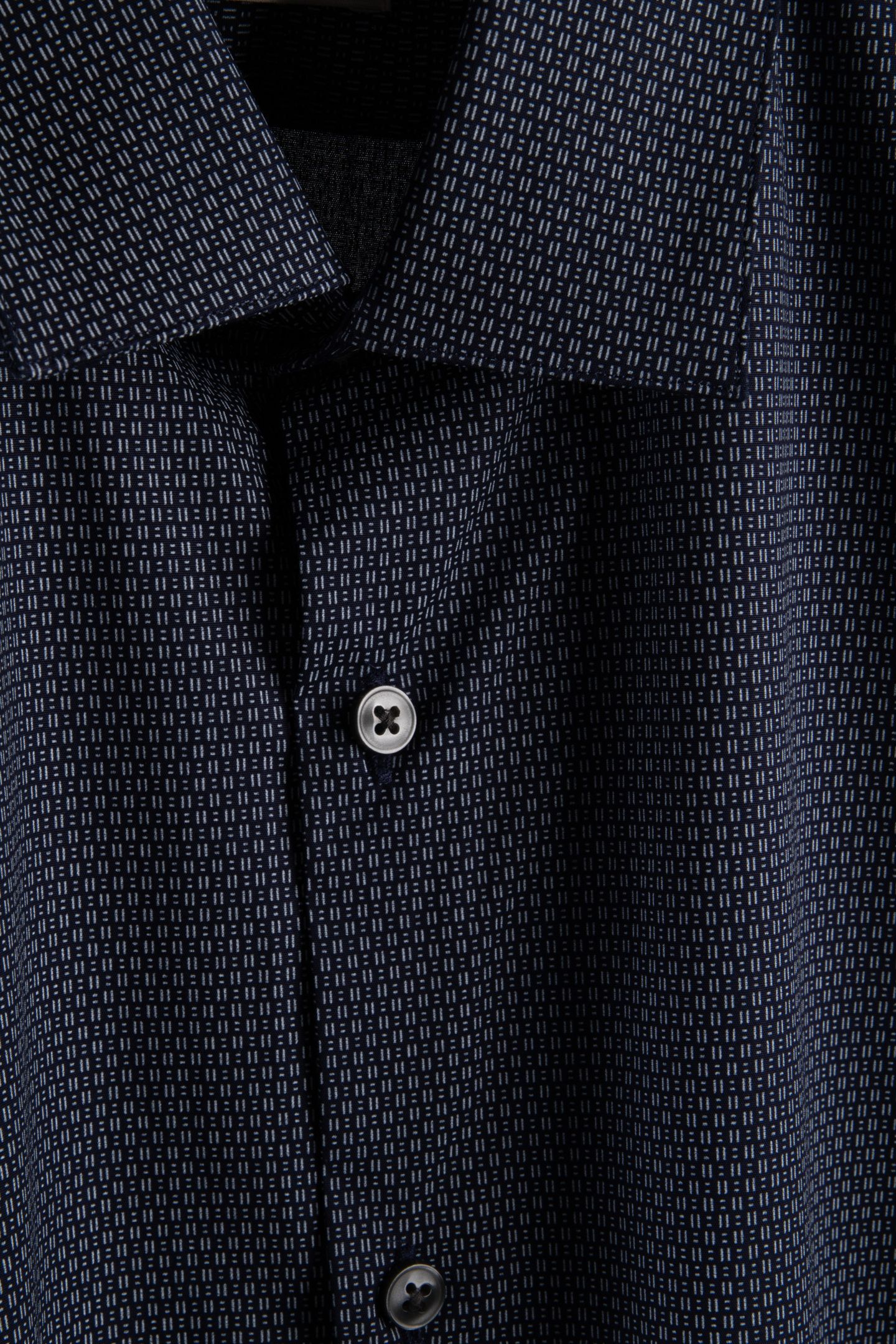 SLIM ESSENTIAL POPLIN SHIRT NAVY 4