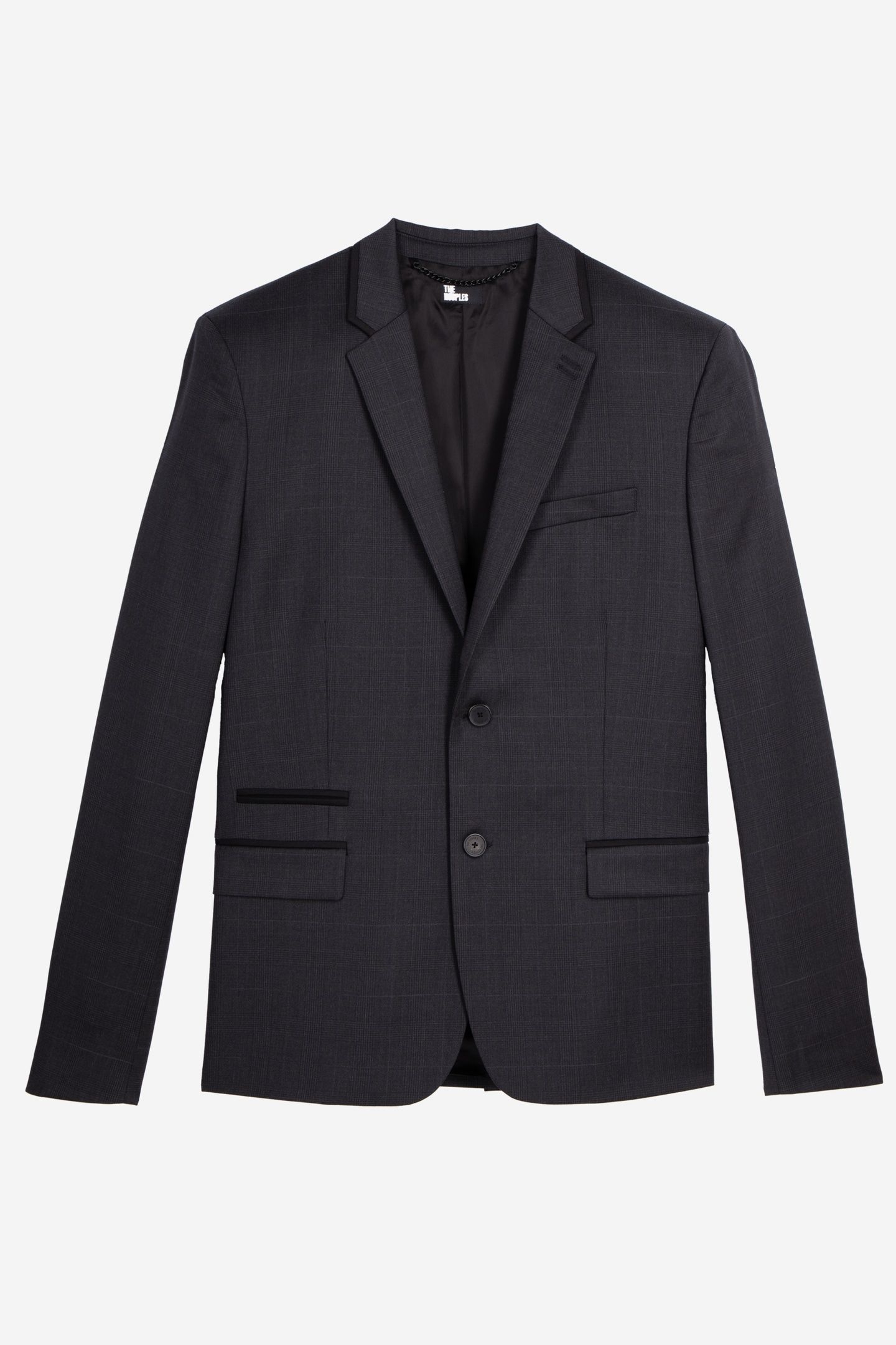 SUIT JACKET WITH DETAILS DARK GREY 4