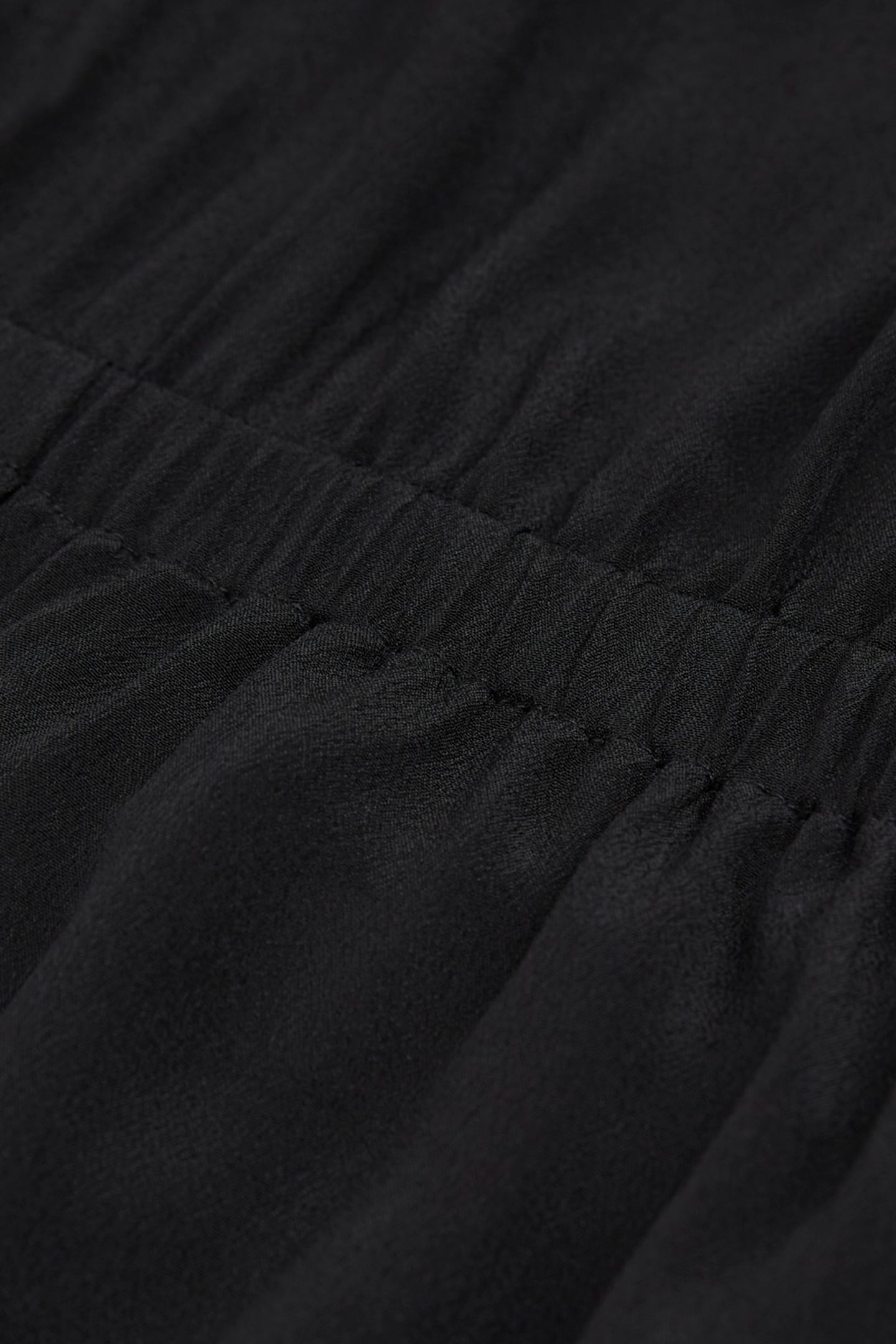 SHORT DRESS WITH SHORT SLEEVES AND ELASTIC WAIST BLACK 6