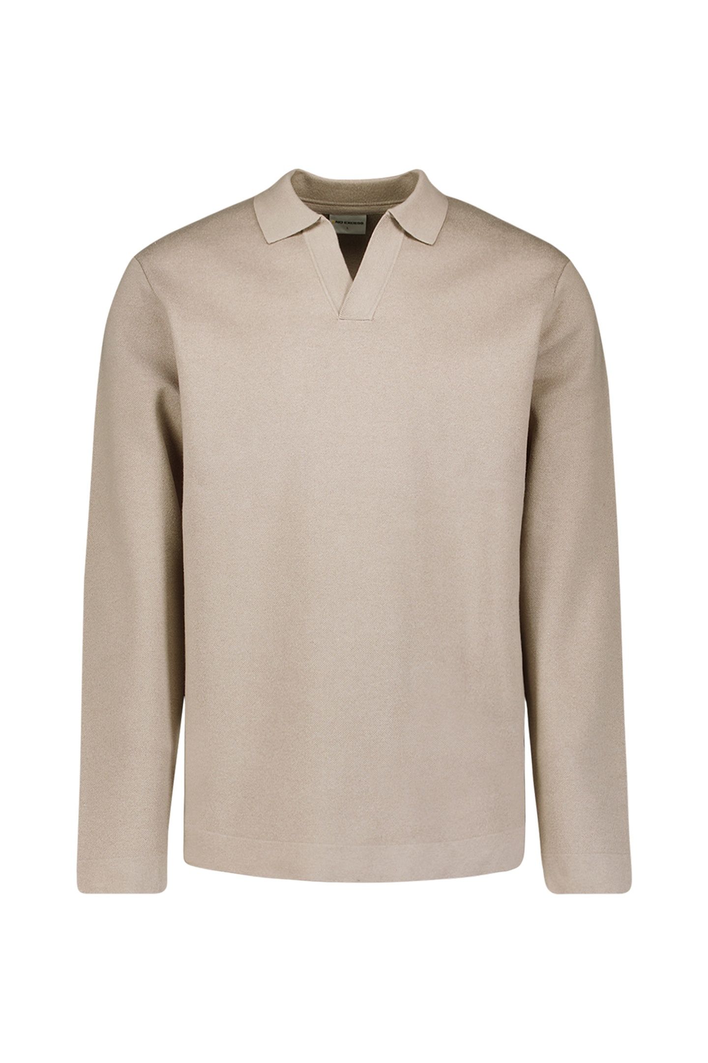 PULLOVER OPEN POLO COLLAR RELIEF CLAY 5