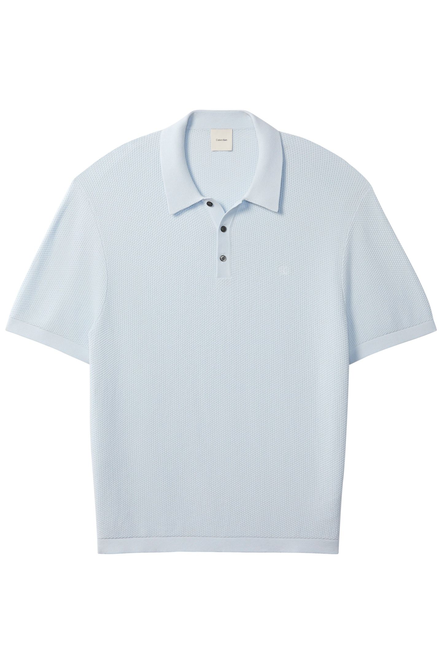 SS TEXTURED COTTON POLO SWEATER PLEIN AIR 4
