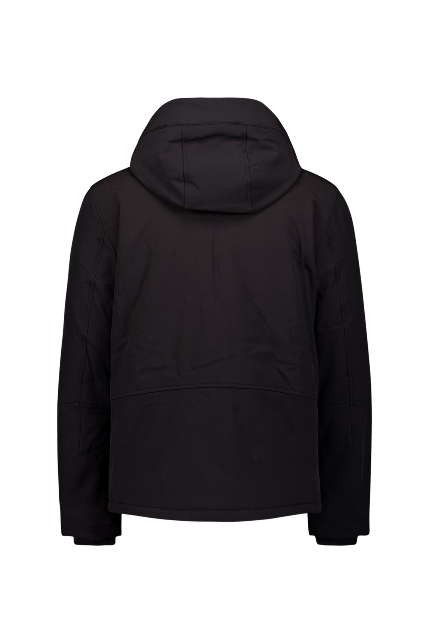 JACKET SHORT FIT HOODED SOFTSHELL STRETCH BLACK 5