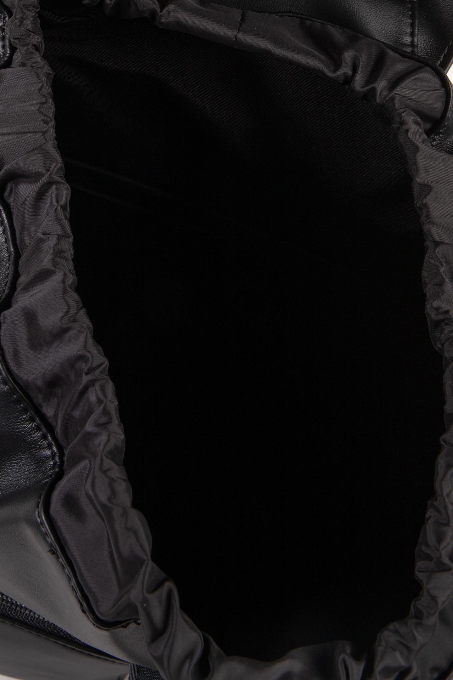 WEBBING STRAP FLAP BAG BLACK/SHINY NICKEL 5