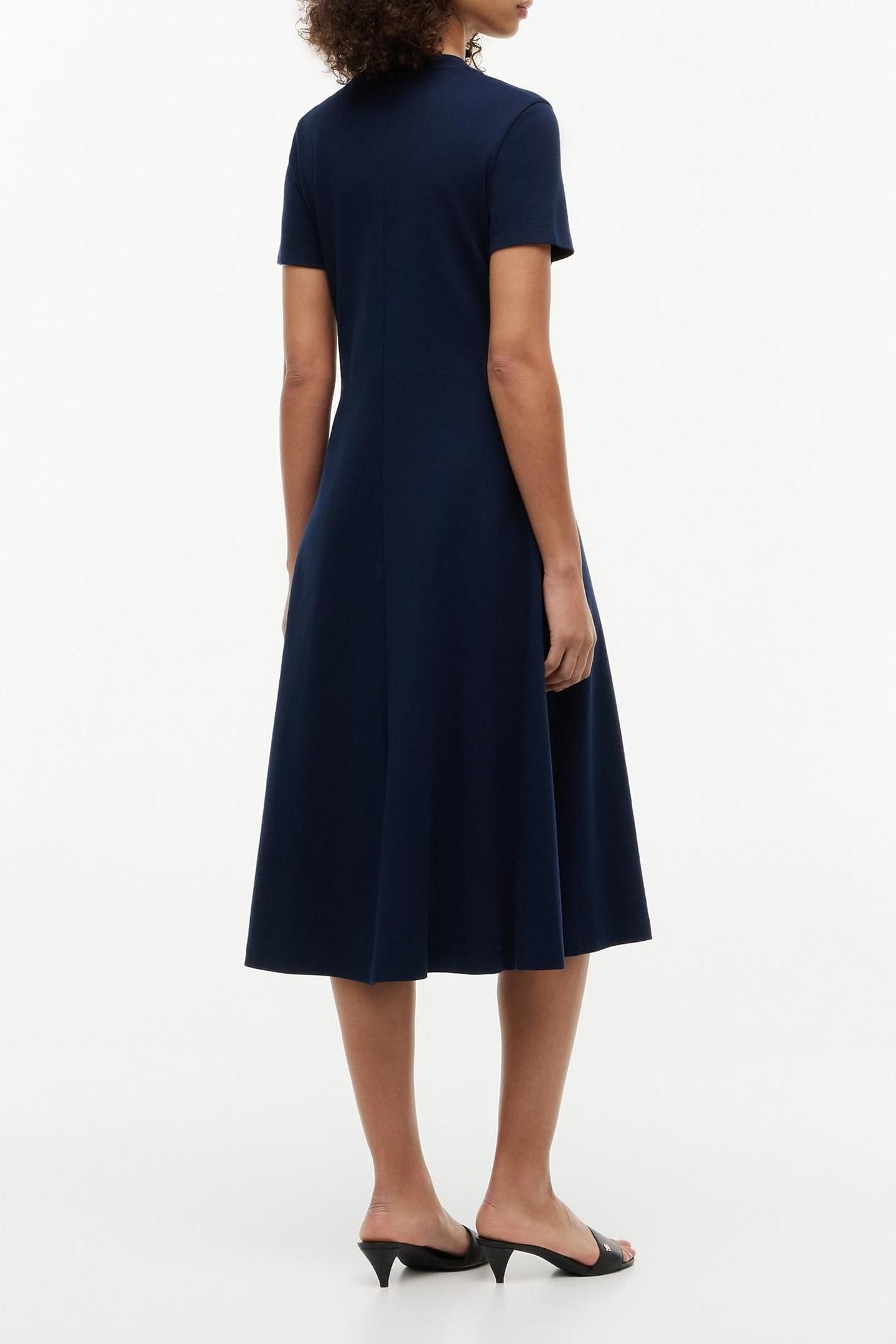 INTERLOCK F&F MIDI DRESS DARK NIGHT NAVY 2