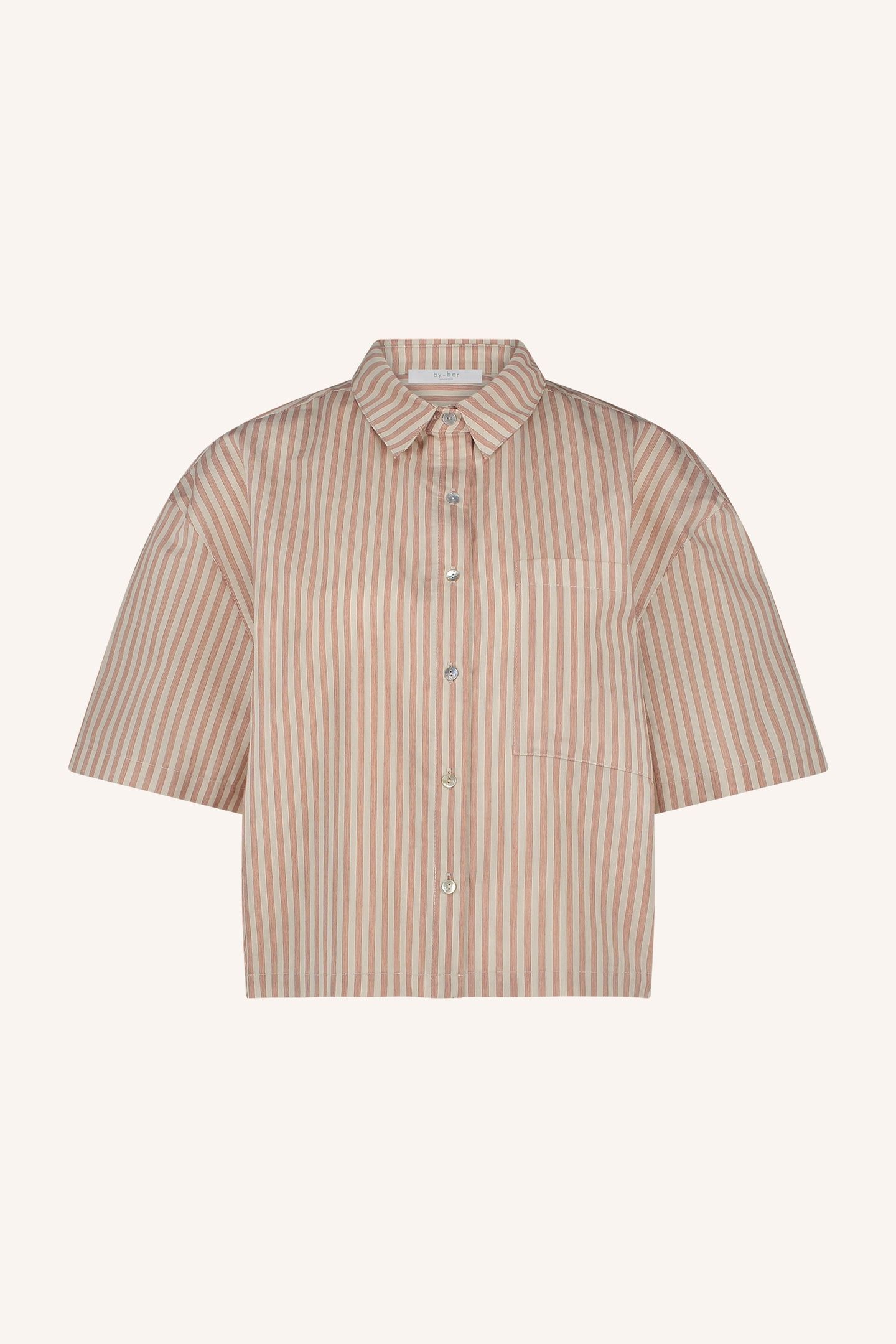 CRIS STRIPE BLOUSE COPPER SMALL STRIPE 5