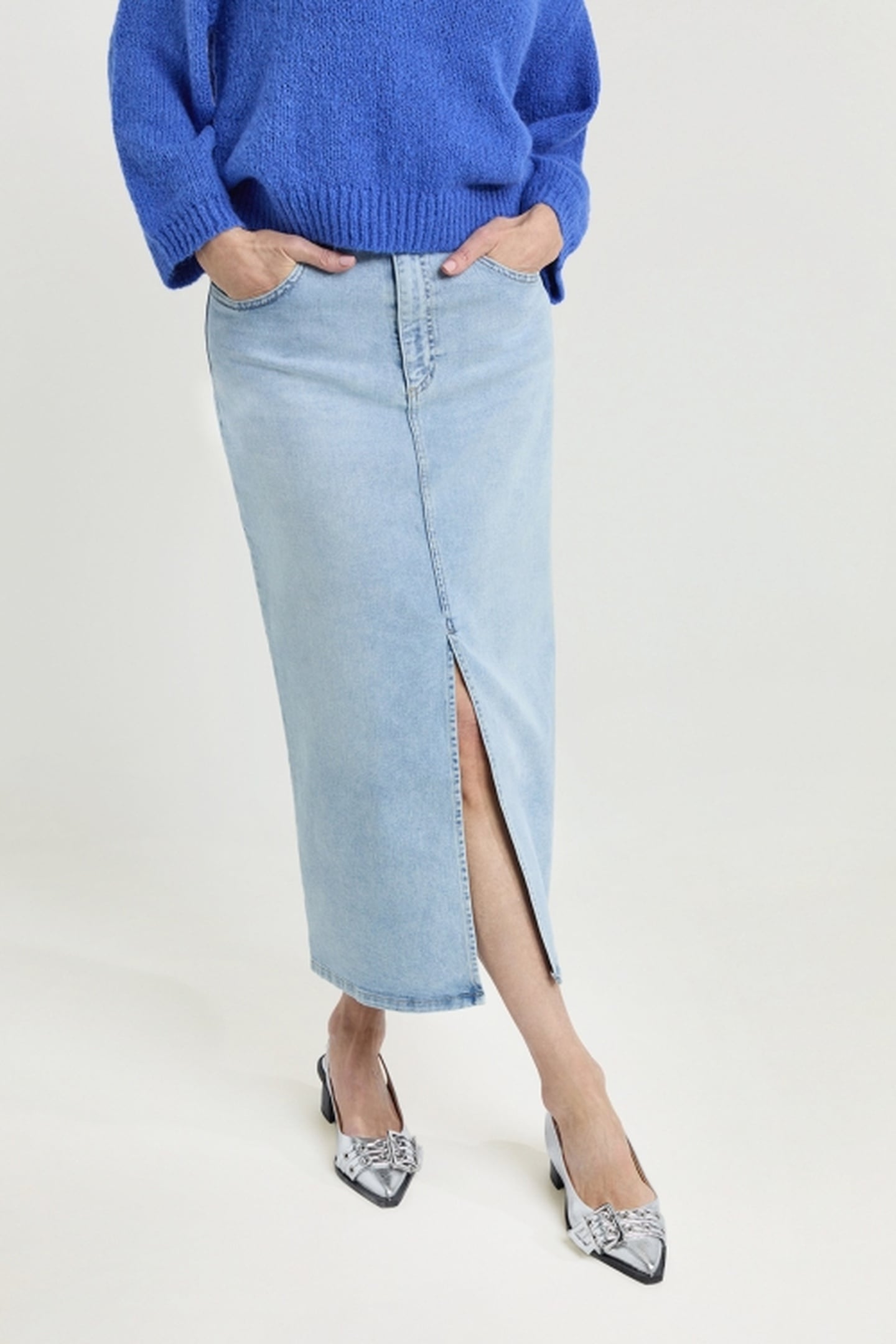 ANGELIQUE SKIRT LIGHT JEANS 1