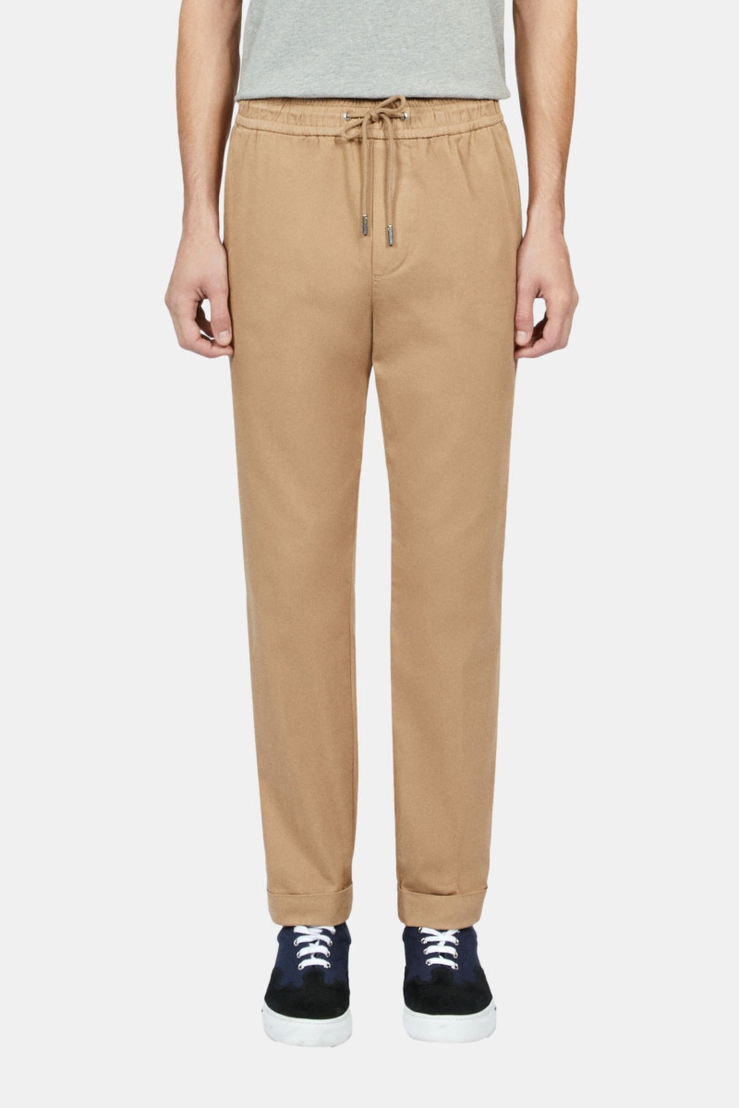 TROUSERS WITH DRAWSTRING AT THE WAIST CAMEL 2