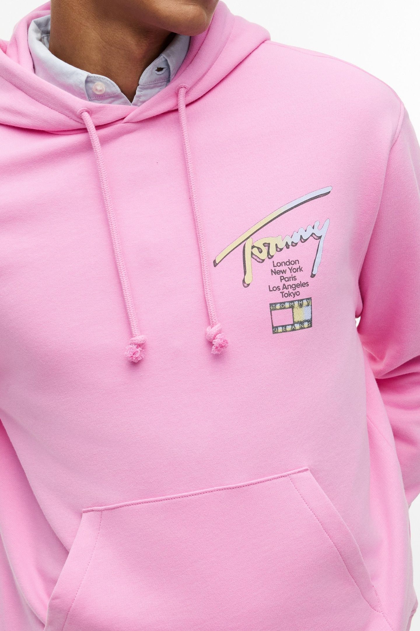 RELAXED SIGNATURE HOODIE PINK DAISY 5
