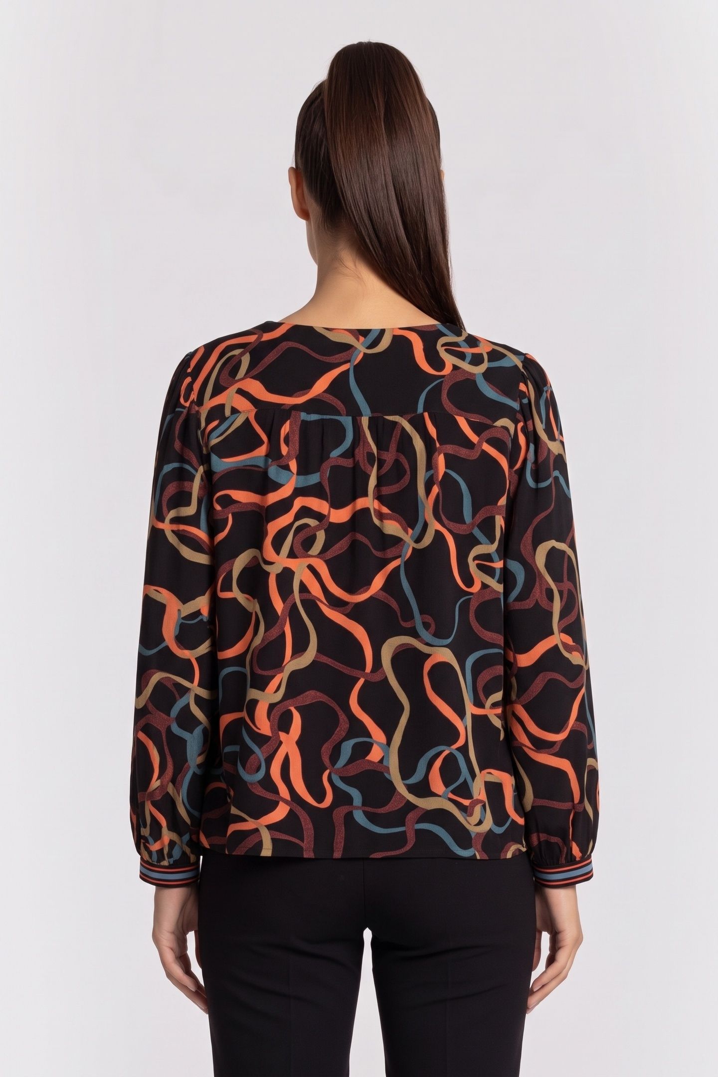 ANGIE TOP BLACK MULTI 2