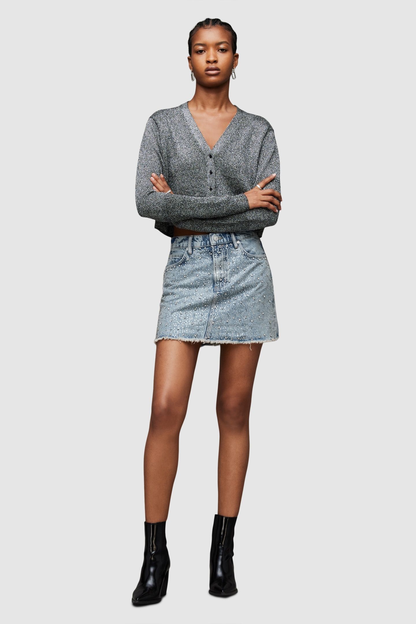 WENDEL CRYSTAL SKIRT LIGHT INDIGO 1