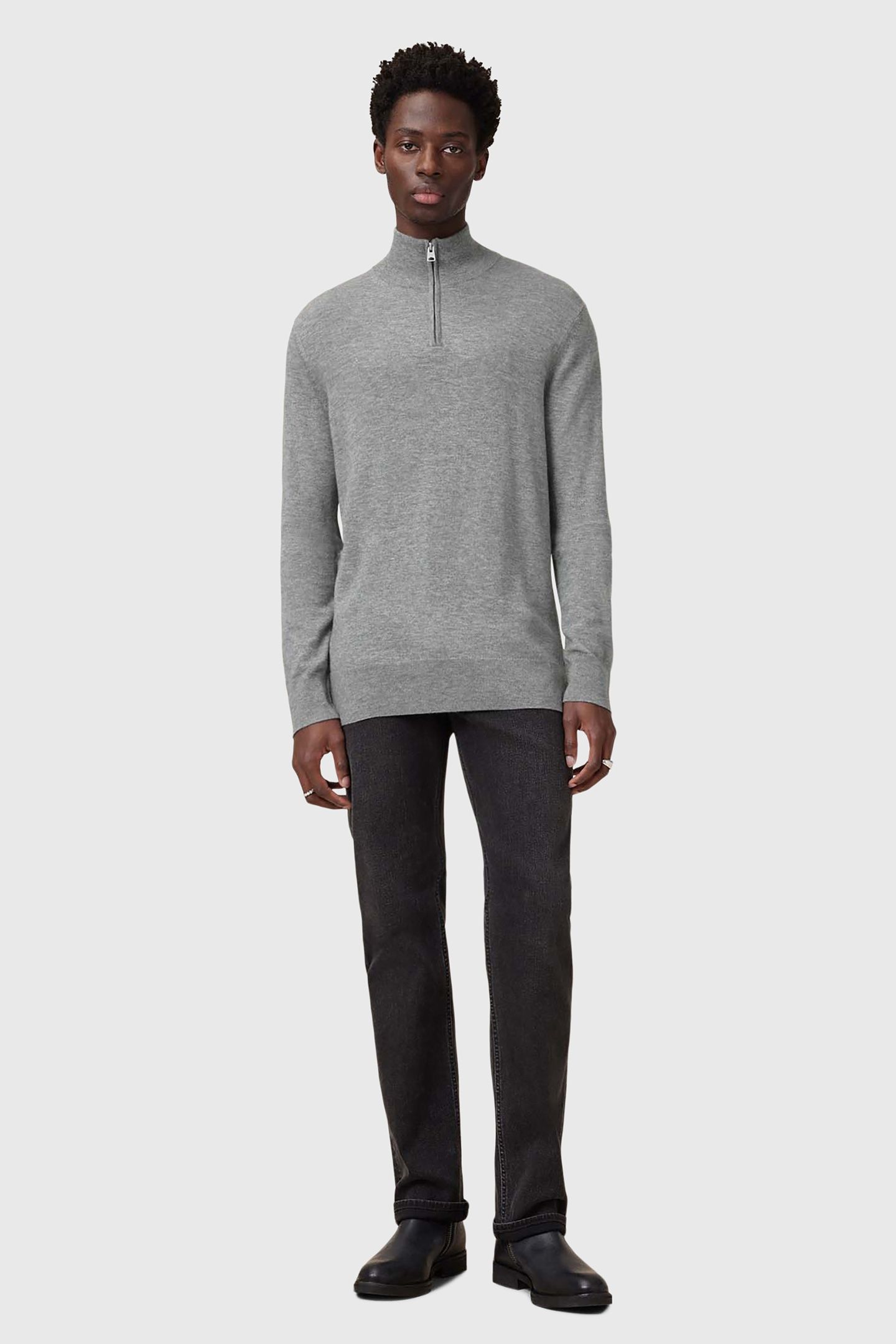 KILBURN ZIP FUNNEL FOSSIL GREY 4