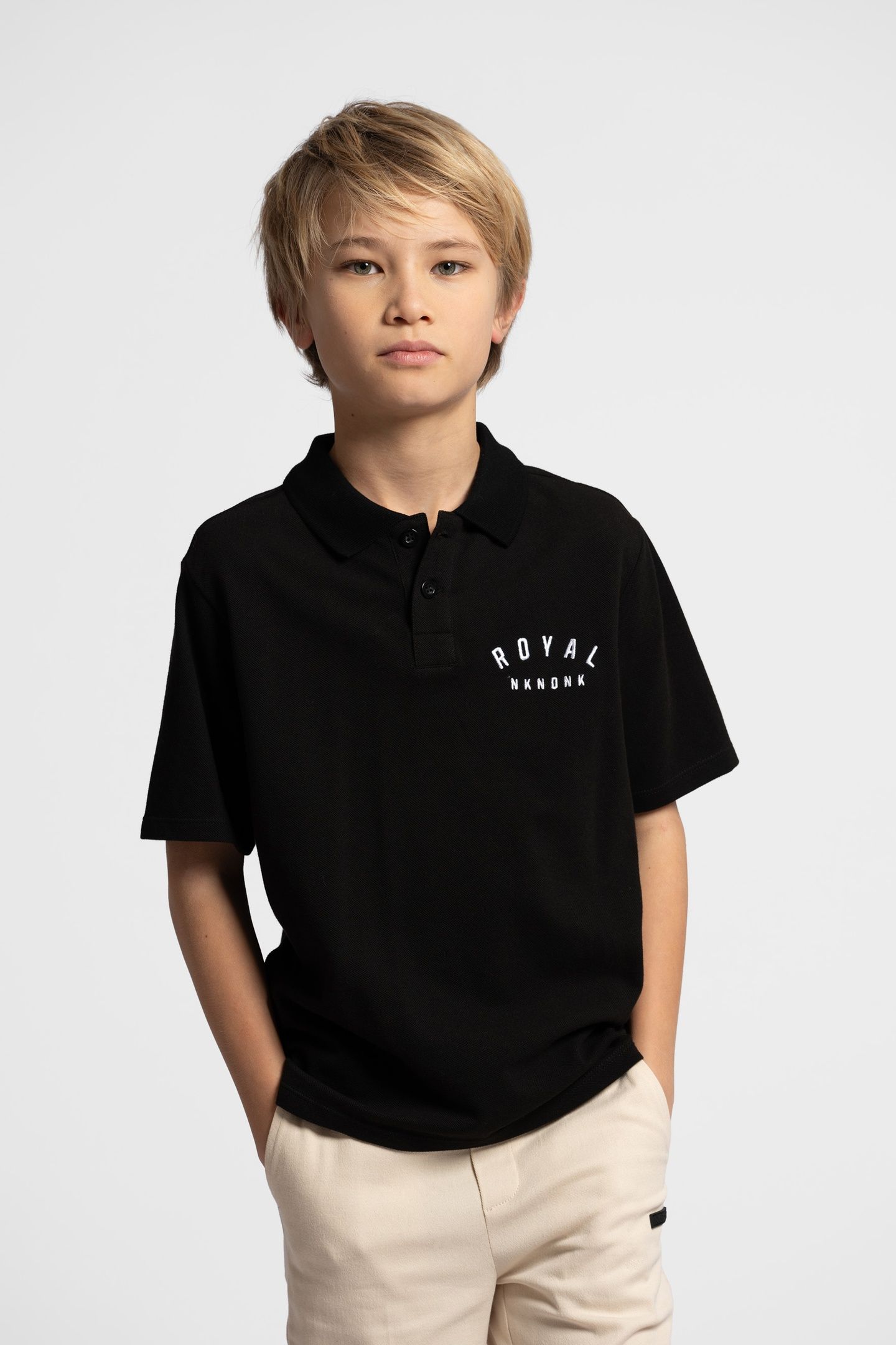 ROYAL RELAXED POLO BLACK 1
