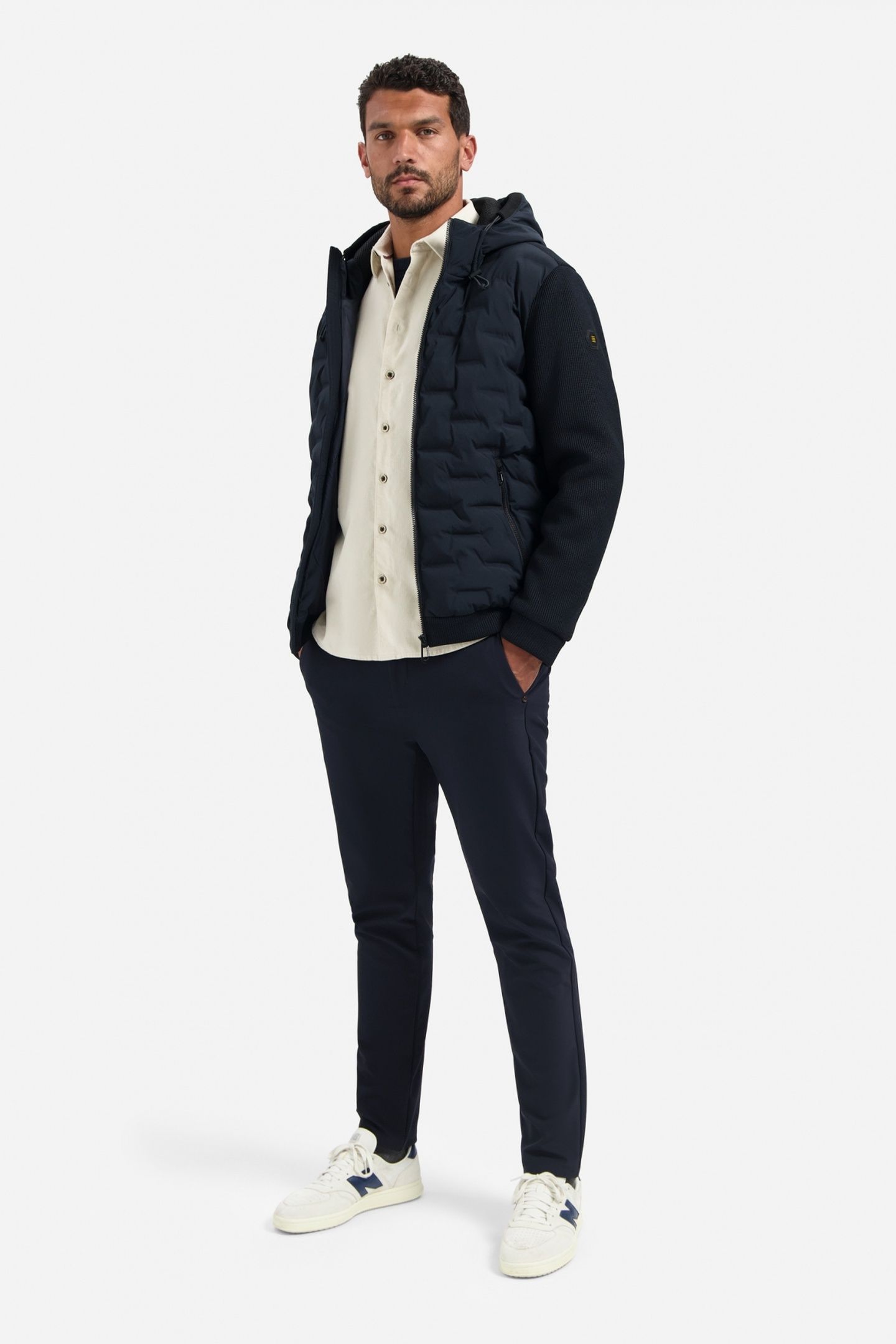 JACKET SHORT FIT SEALED HOODED KNITTED MIX NIGHT 2