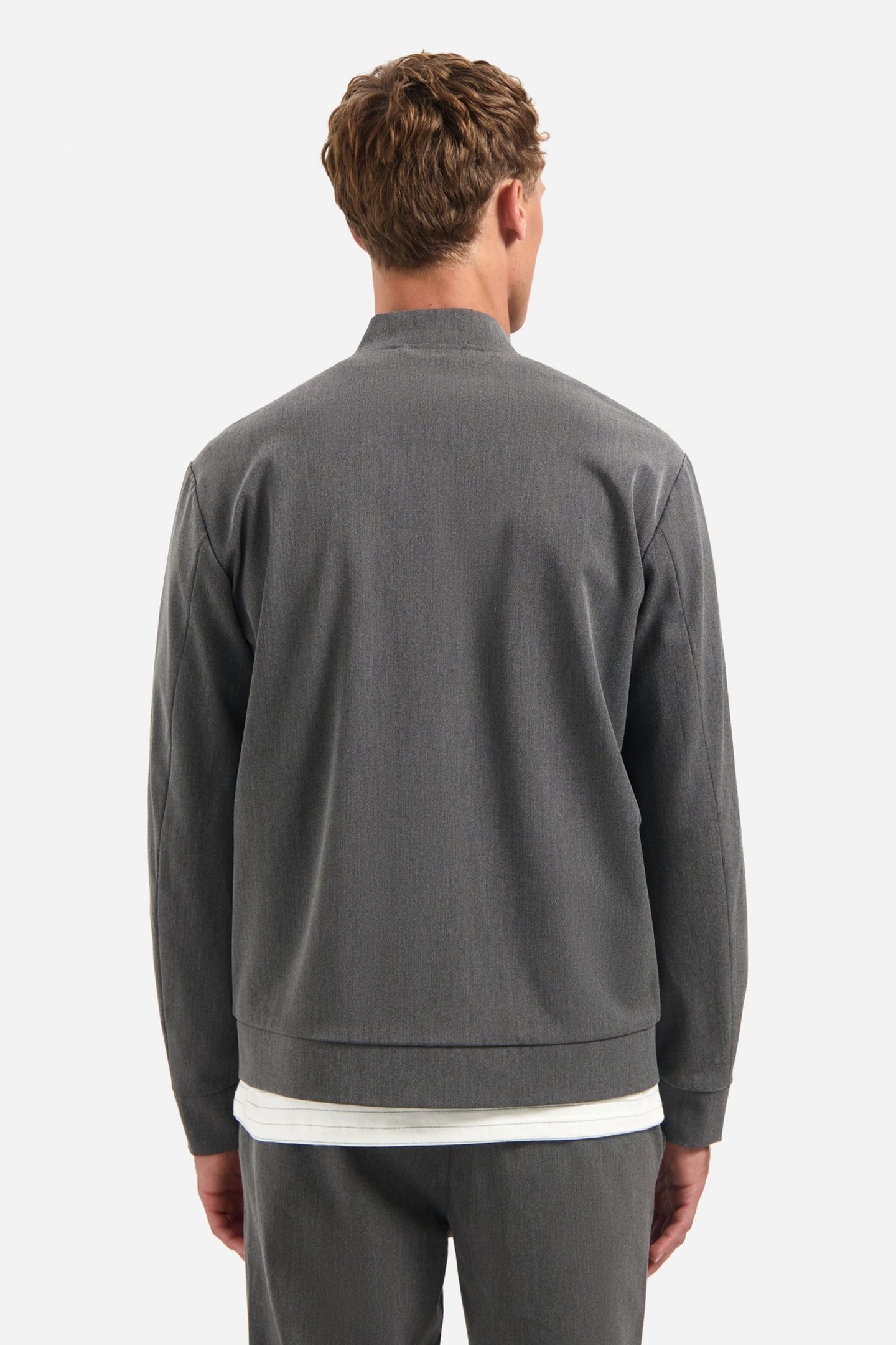 JACKET SHIRT BOMBER MELANGE HYBRID GREY MELANGE 3