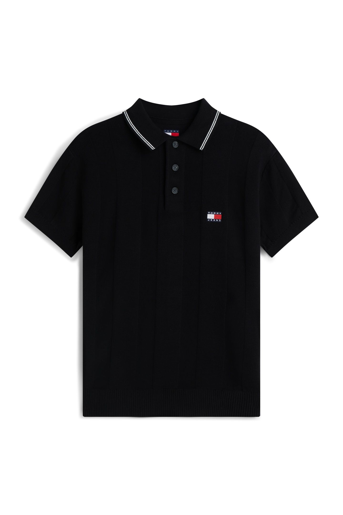 REGULAR SS BADGE KNIT BLACK 4