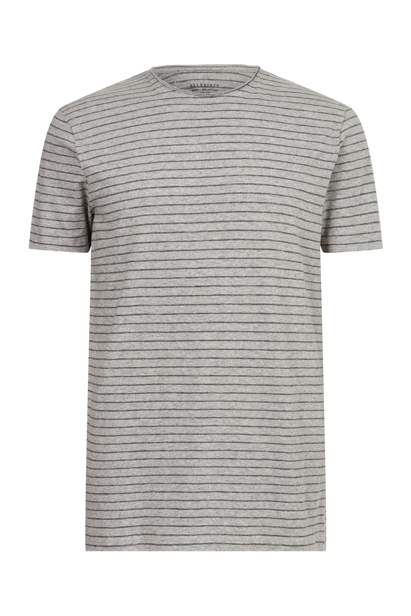 FIGURE STRIPE SS CRE GREY MARL/WSHD BLK 4