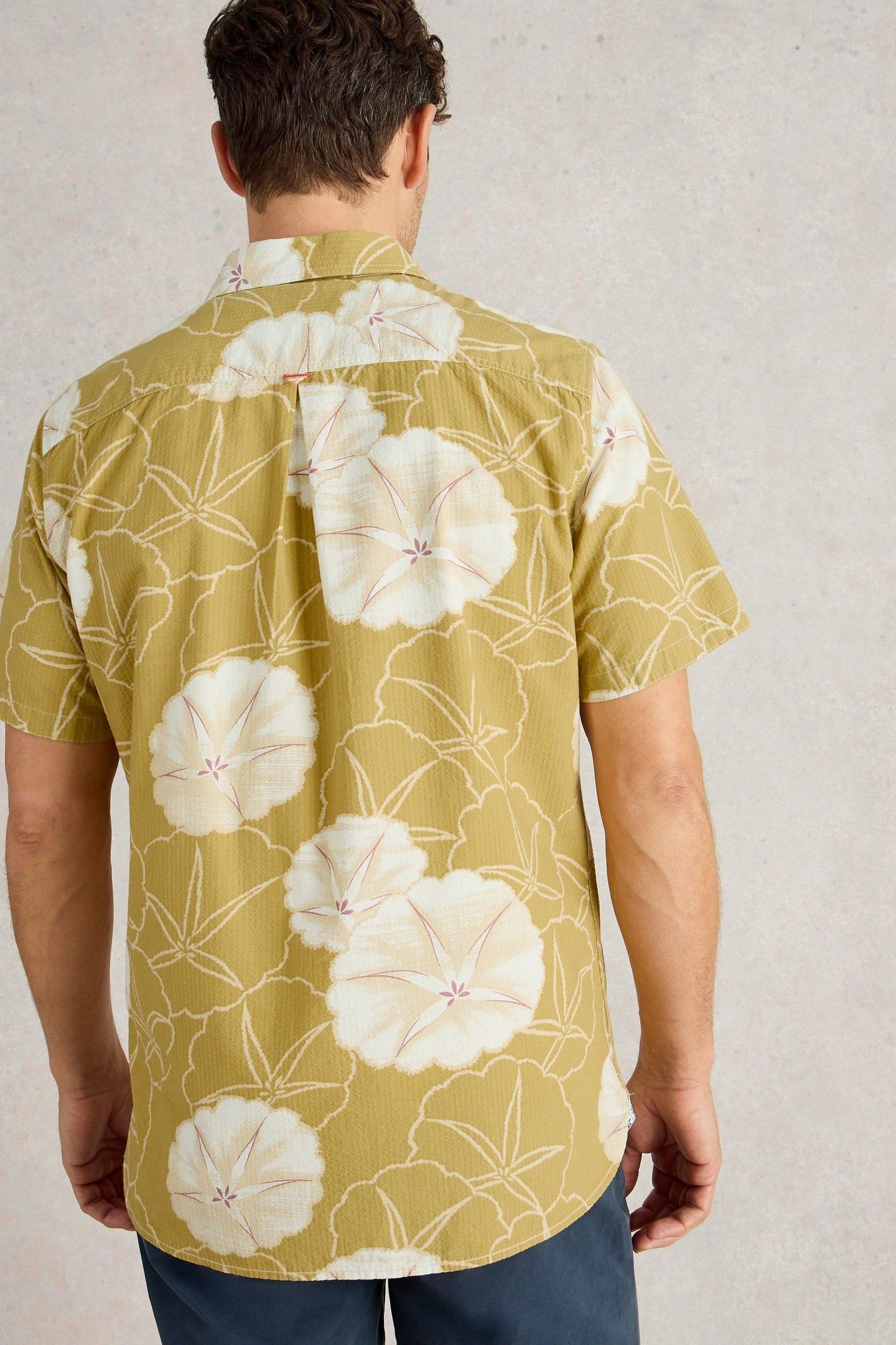 FINSBURY FLORAL PRINTED SHIRT GREEN PRINT 3