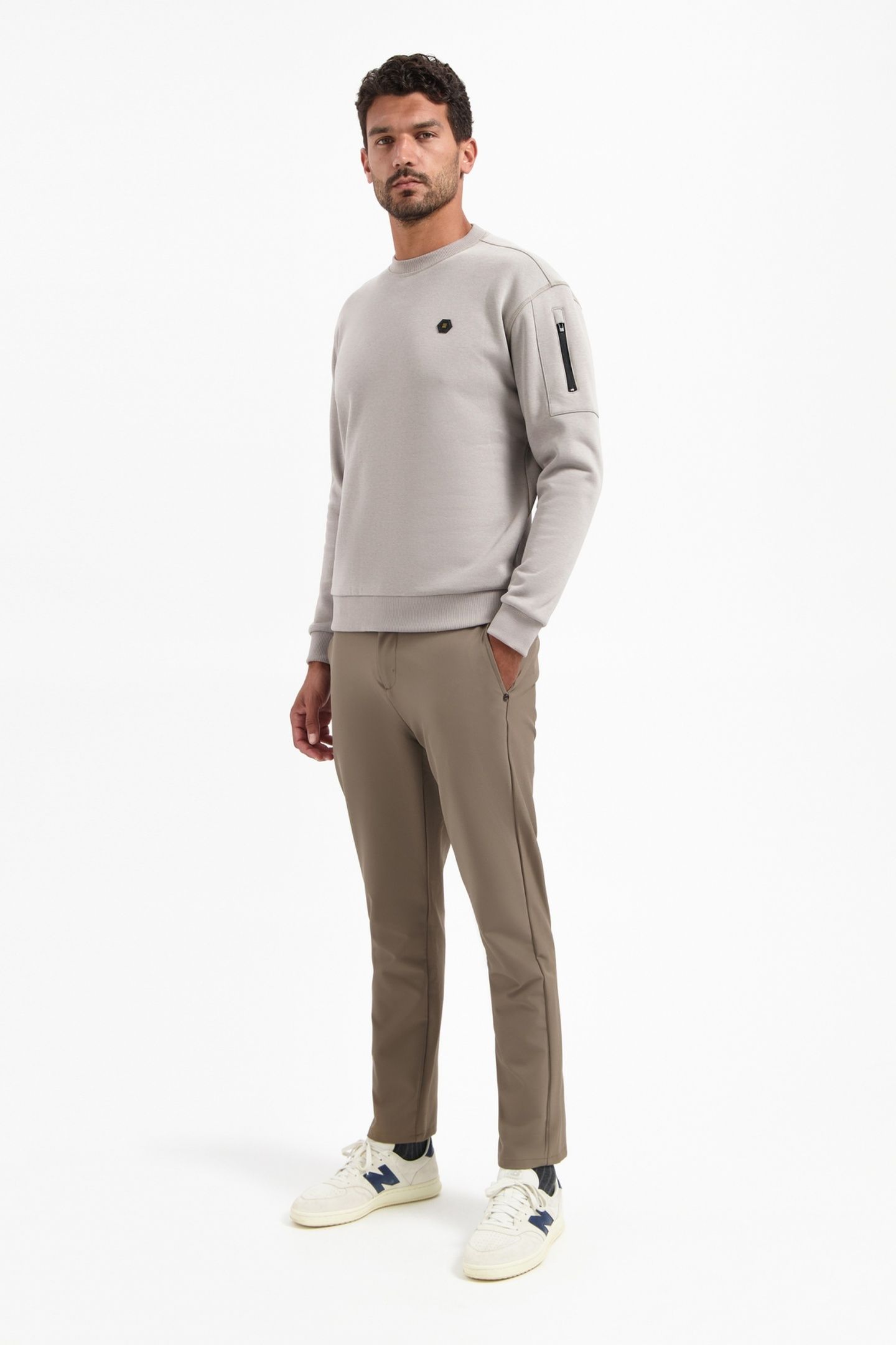 SWEATER CREWNECK BRUSHED INSIDE CLAY 2