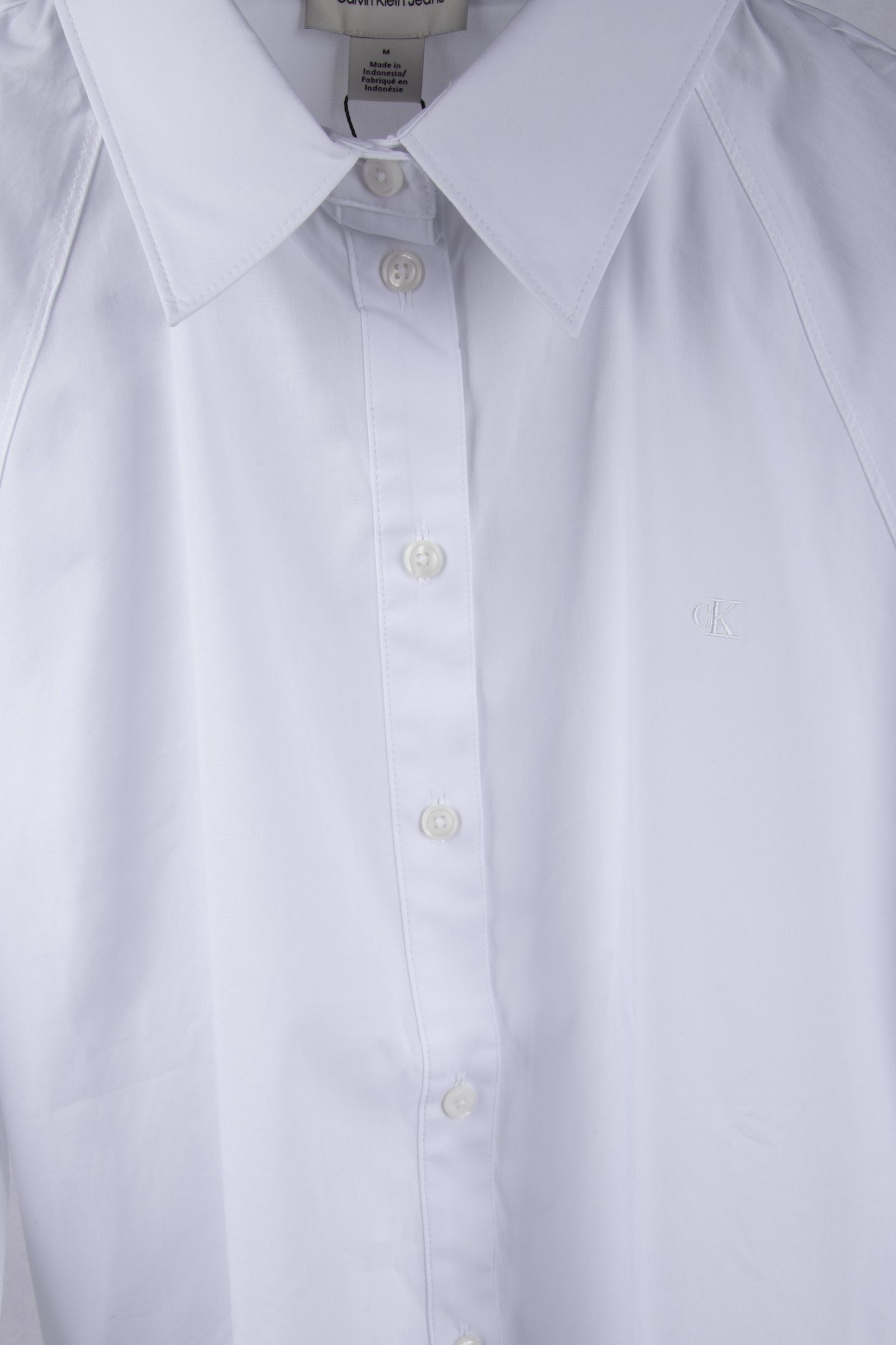 SOLID BOXY CROPPED SHIRT BRILLIANT WHITE 4