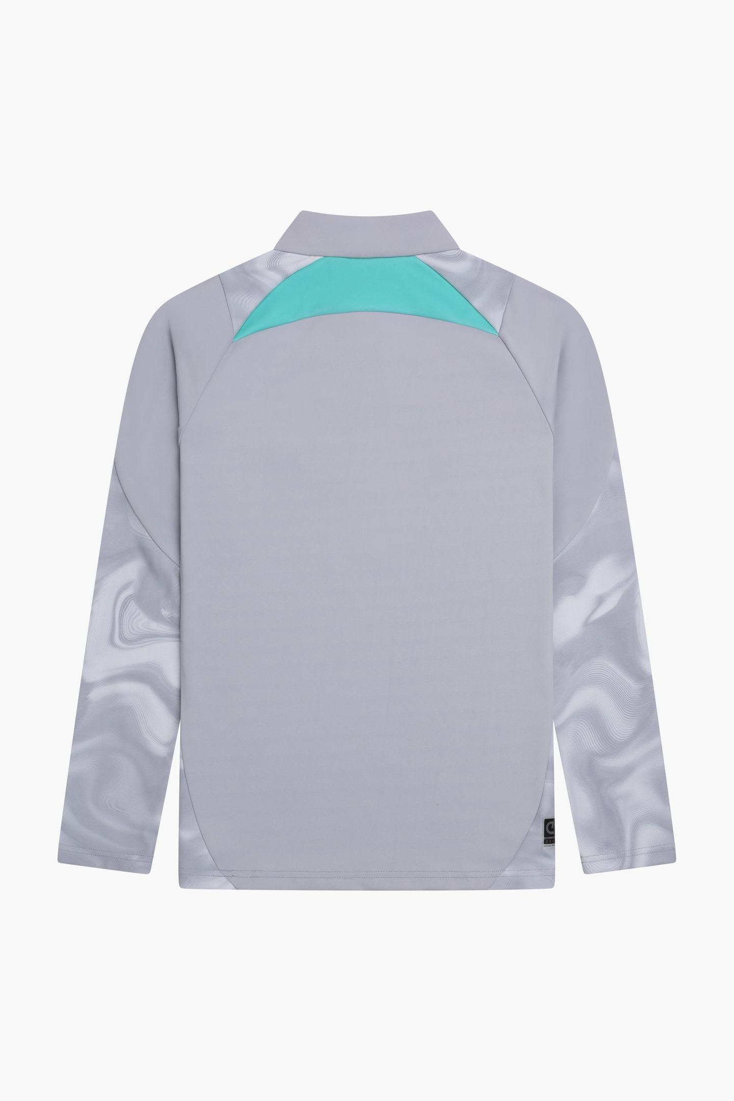 DEFENSE 1/4 ZIP TOP LIGHT GREY 2