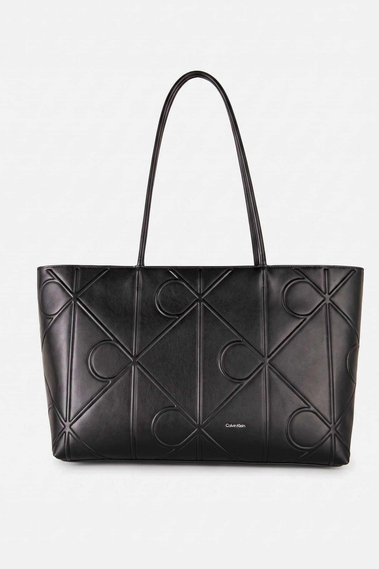 EMBLEM AOP EMBOSSED TOTE BLACK 1