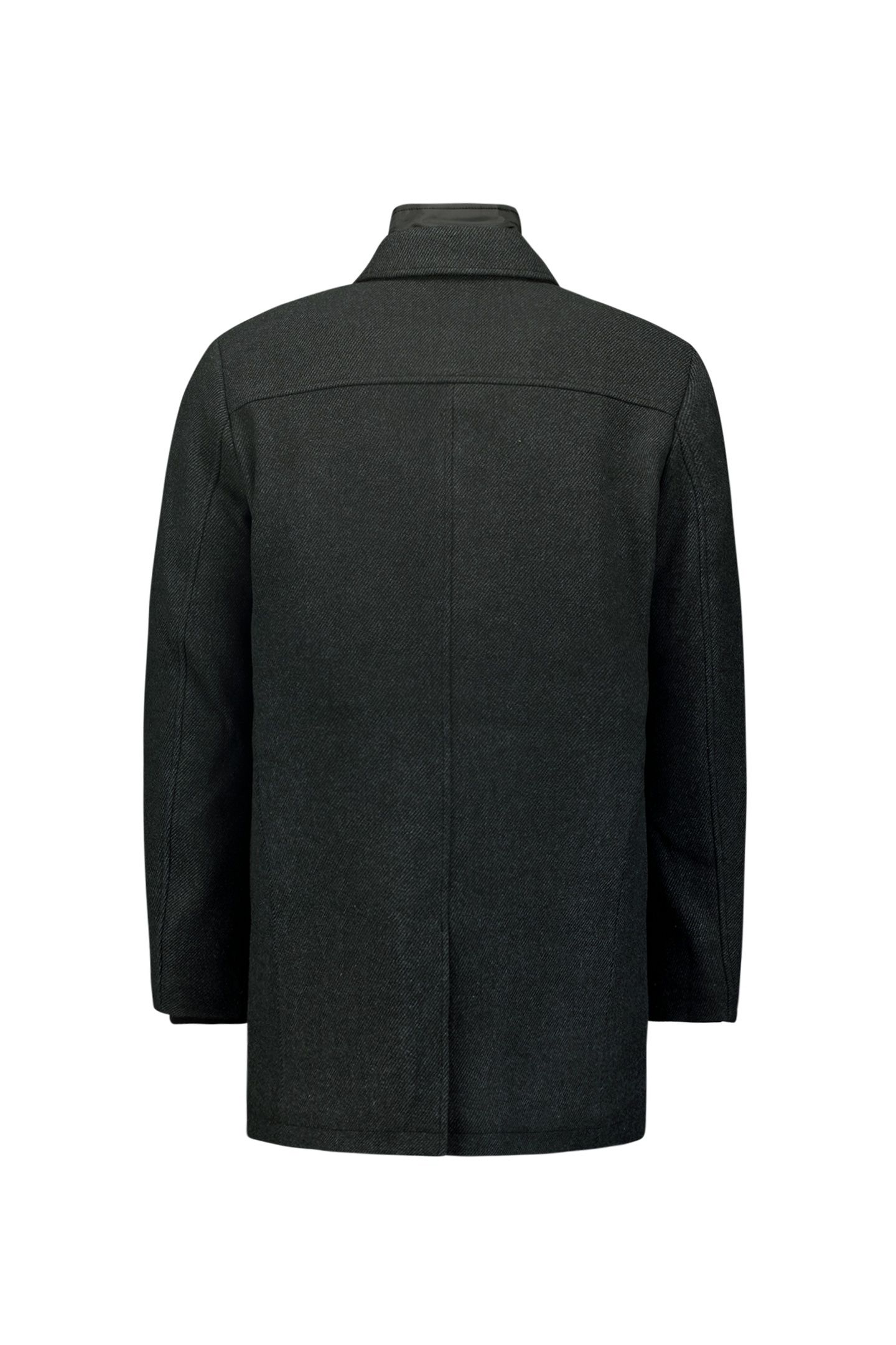 JACKET MID LONG FIT DETACHABLE FRONT WITH WOOL ANTRA MELANGE 5