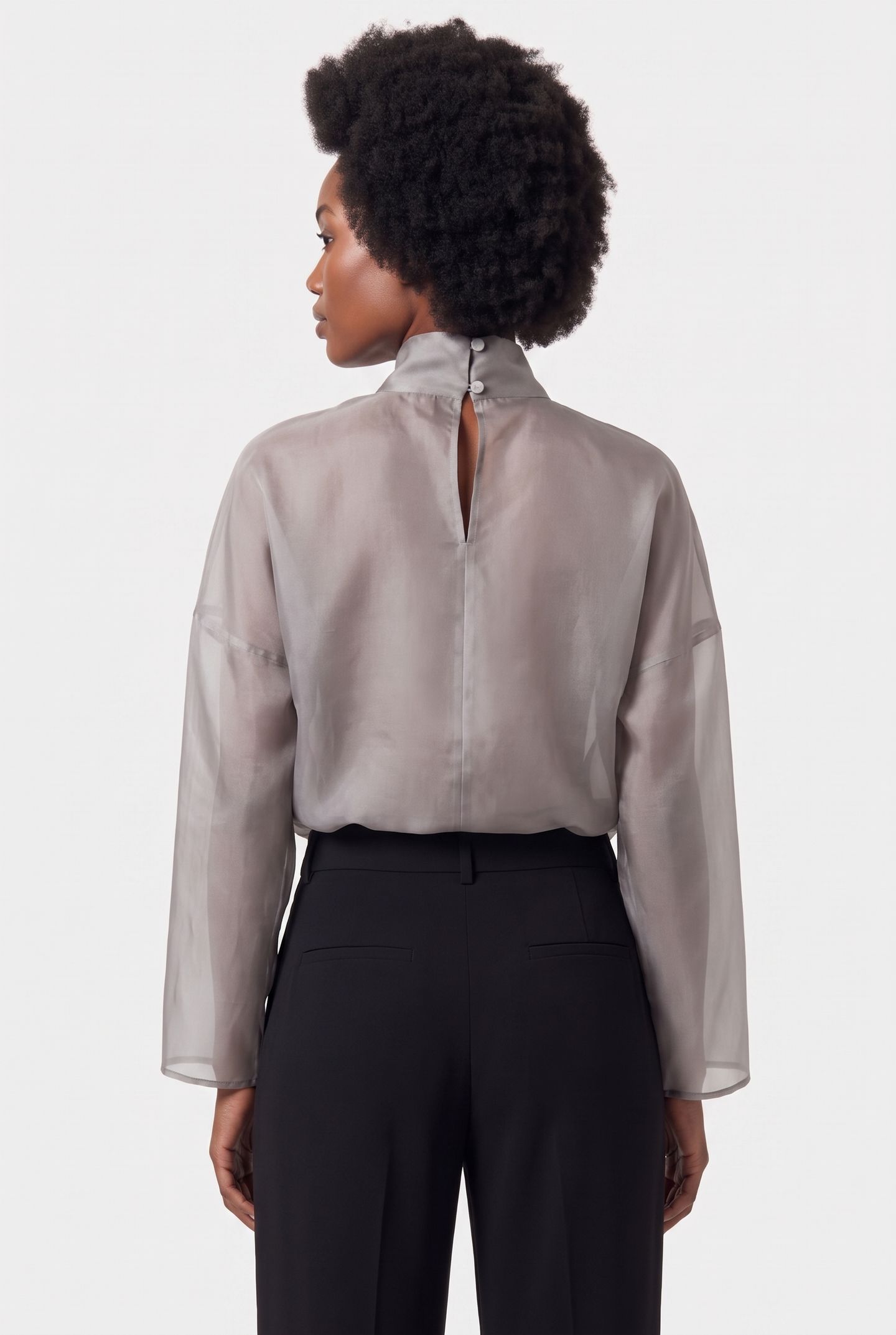 HONORINE BLOUSE PRESS GREY 2