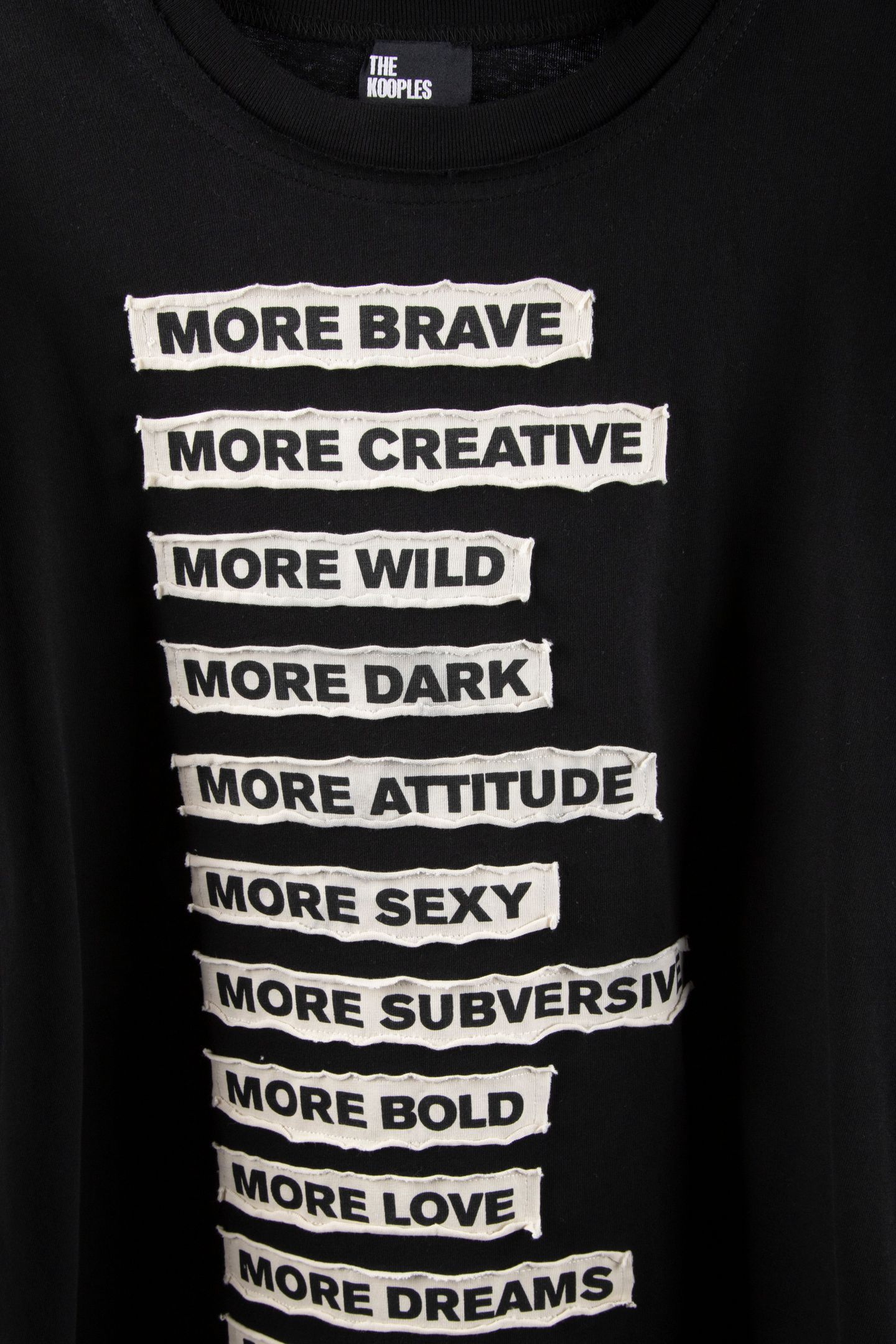 LONG-SLEEVED T-SHIRT WITH APPLIQUE PATCHES BLACK WASHED 9