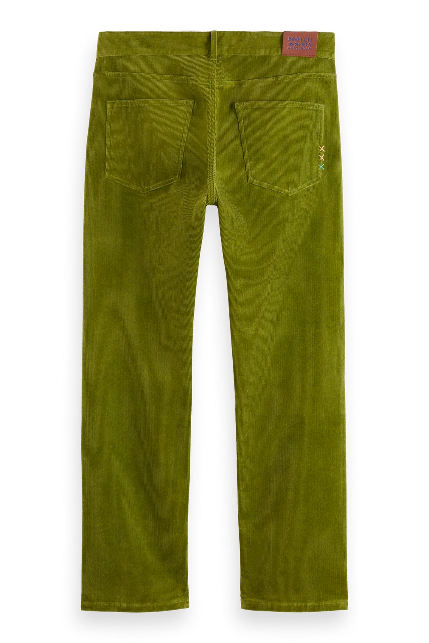 THE ZEE STRAIGHT JEANS IN COLOURED CORDUROY CALLA GREEN 3