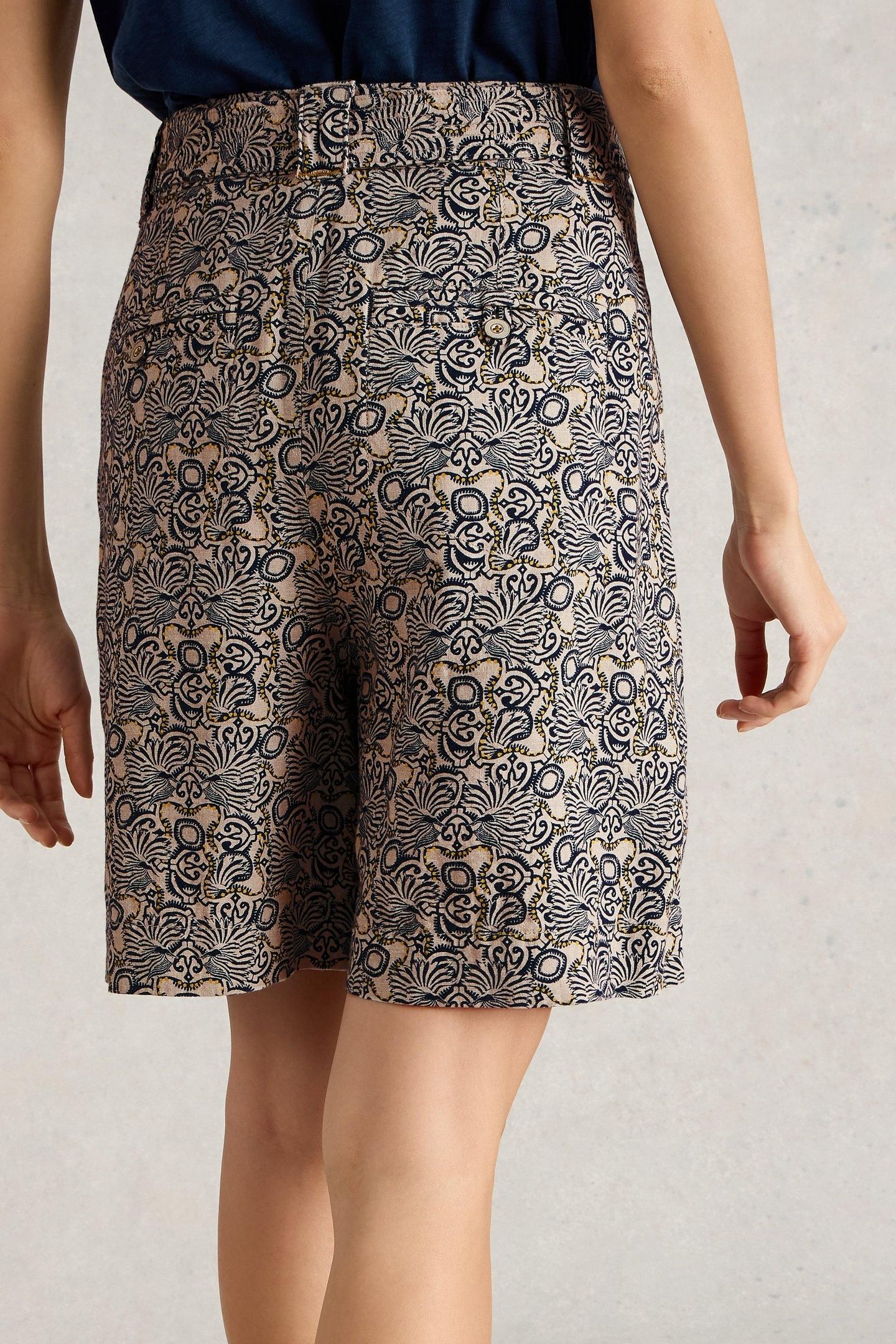 FRANKIE SHORT NATURAL PRINT 1