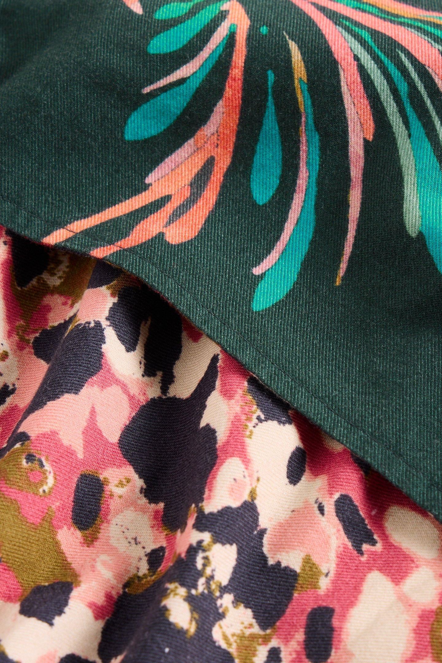 AVA REVERSIBLE SKIRT GREEN MULTI 7