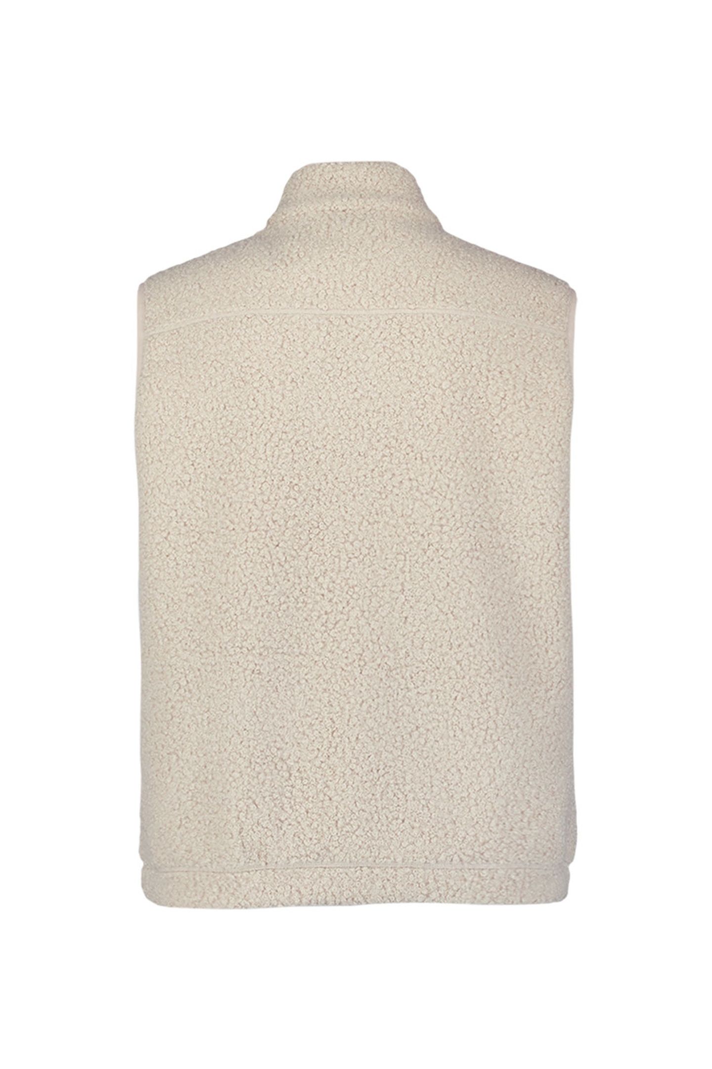SWEATER VEST FULL ZIP TEDDY SLEEVE LESS SAND 6