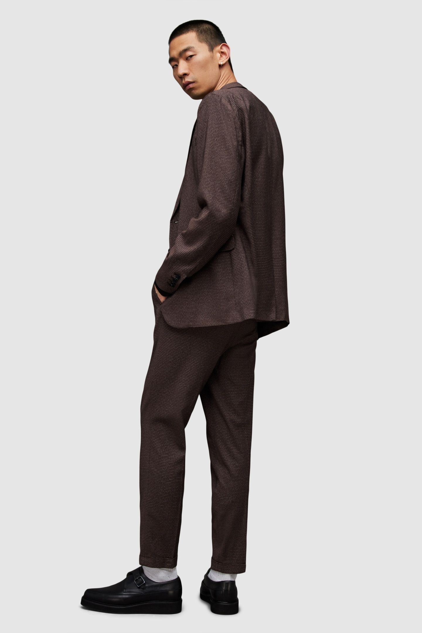 LOWDES TROUSER OXBLOOD RED 2