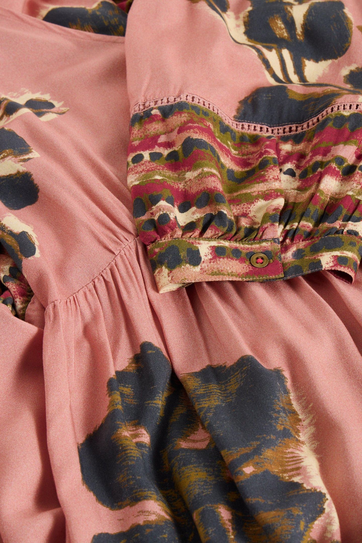 LUCY MIDI DRESS PINK PRINT 6
