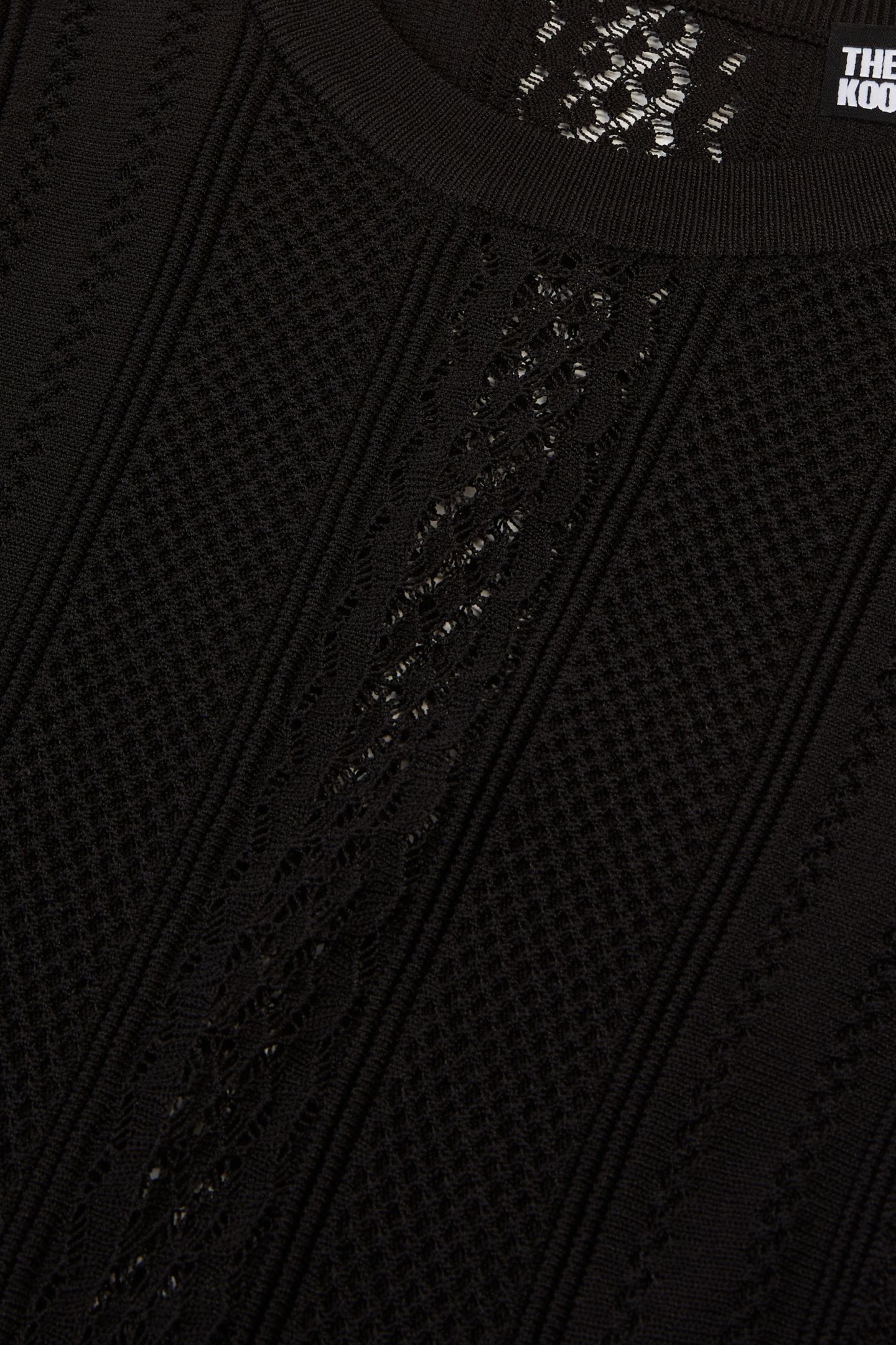 LONG DRESS WITH STITCHING DETAILS AND SIDE OPENINGS BLACK 6