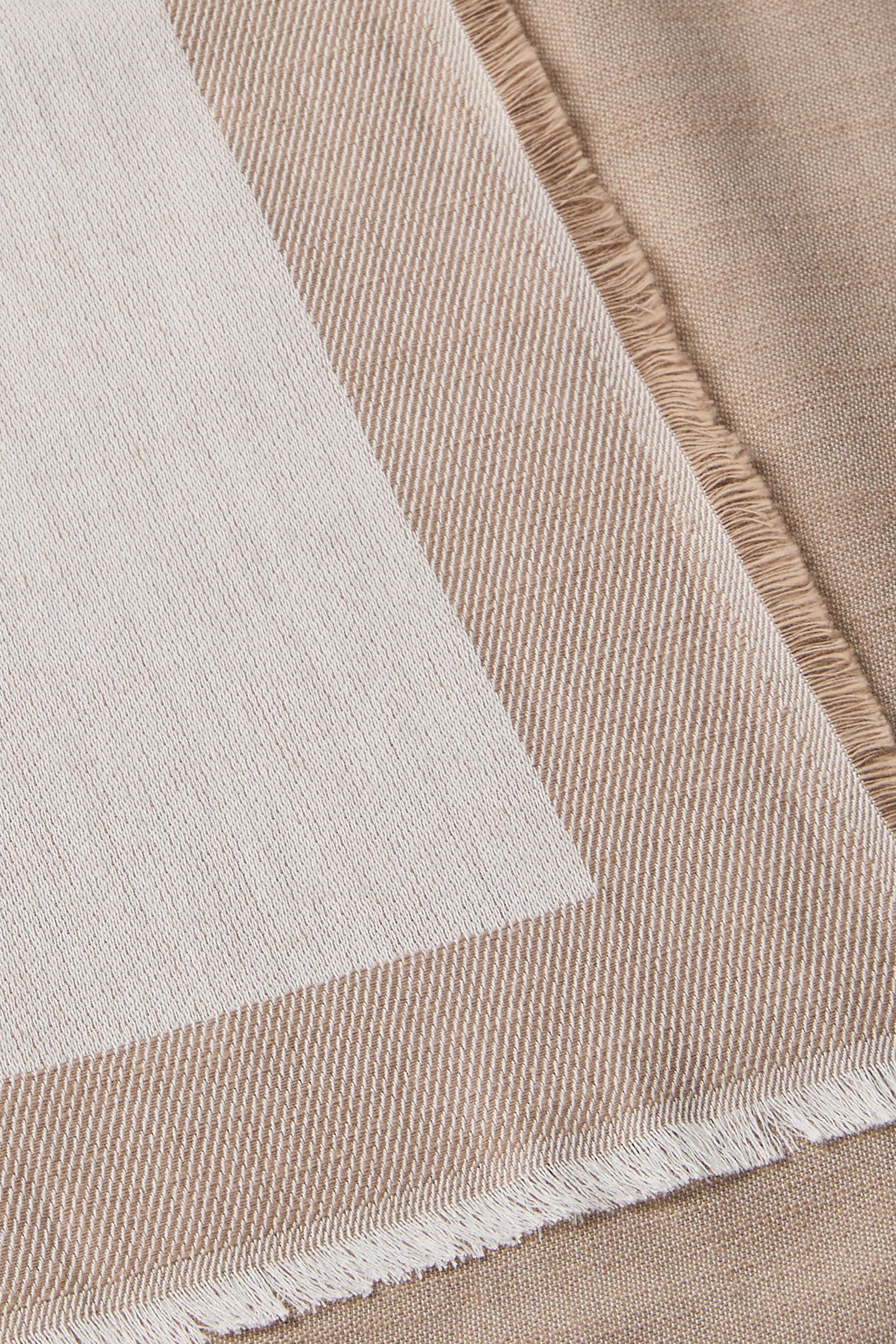 CALVIN CHAMBRAY SQUARE SCARF DESERT TAUPE 2