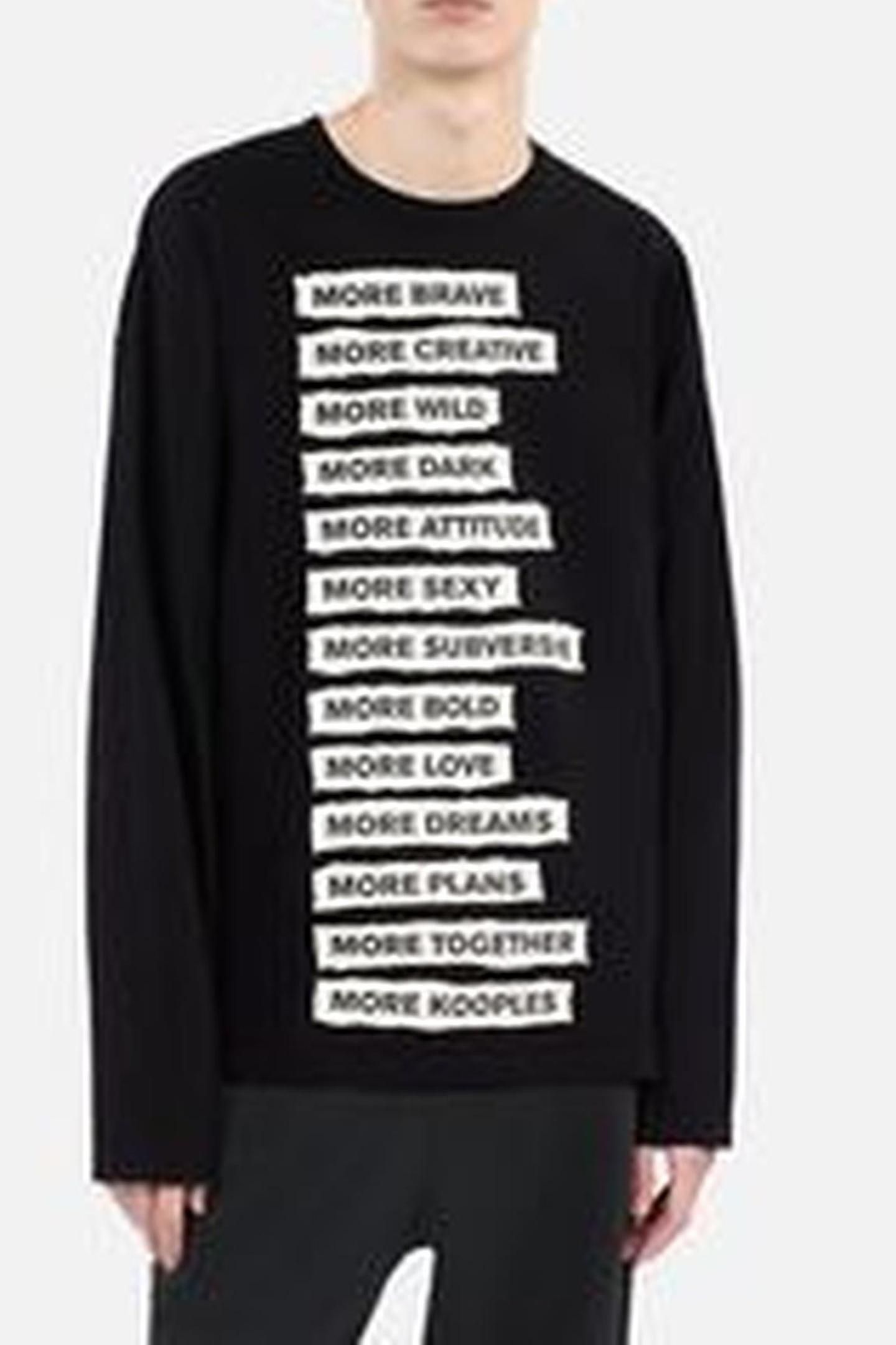 LONG-SLEEVED T-SHIRT WITH APPLIQUE PATCHES BLACK WASHED 4
