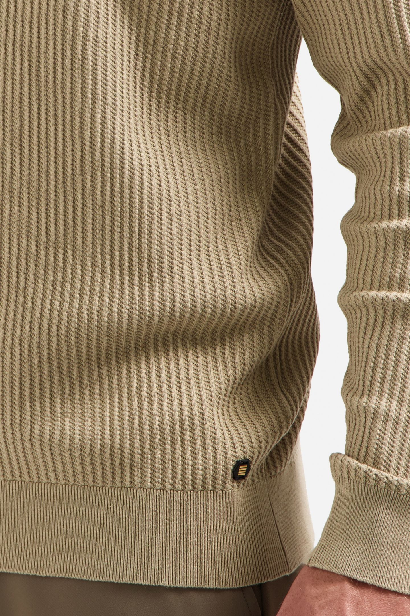 PULLOVER CREWNECK RIB SAND 7