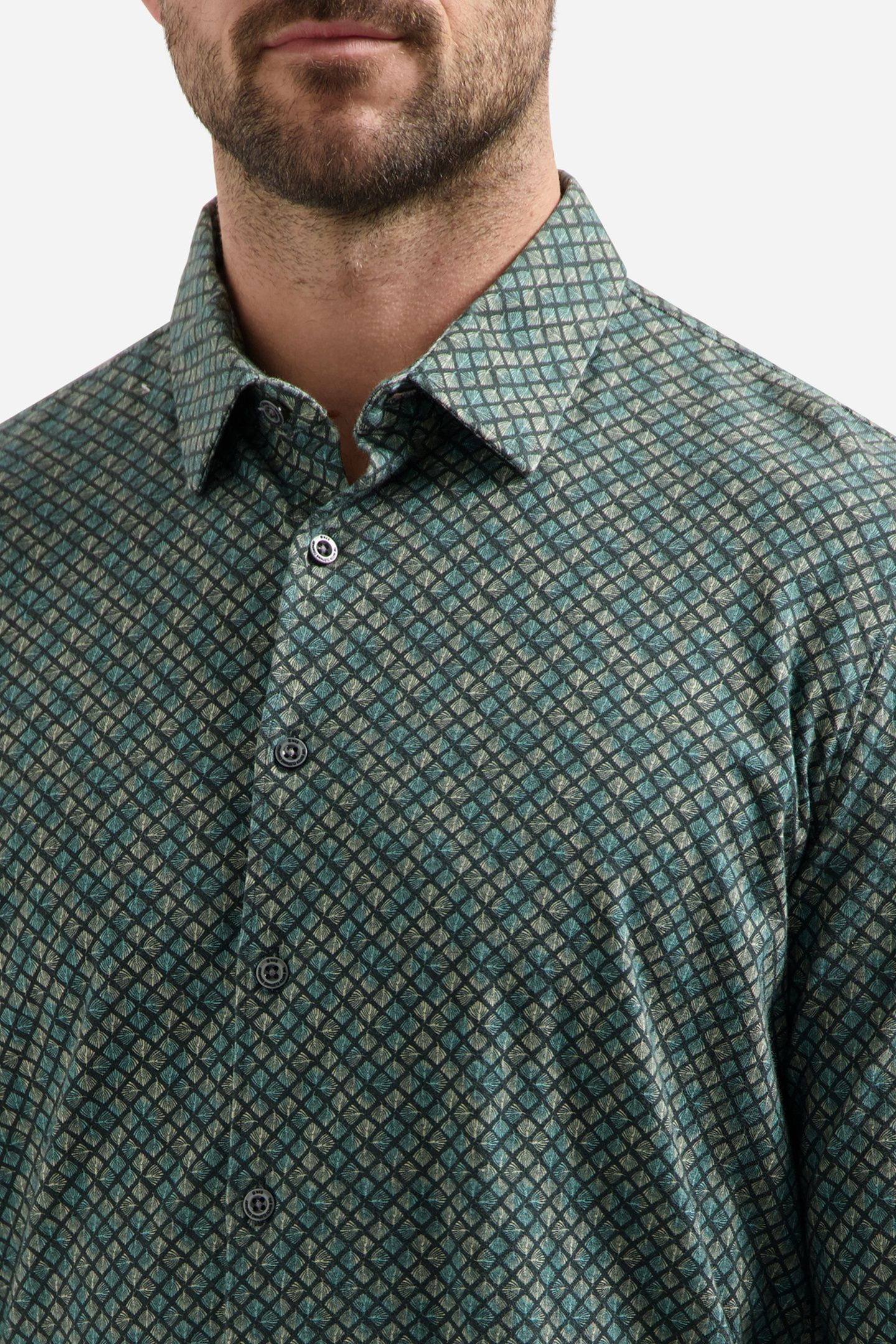 SHIRT JERSEY ALLOVER PRINTED DARK STEEL 7