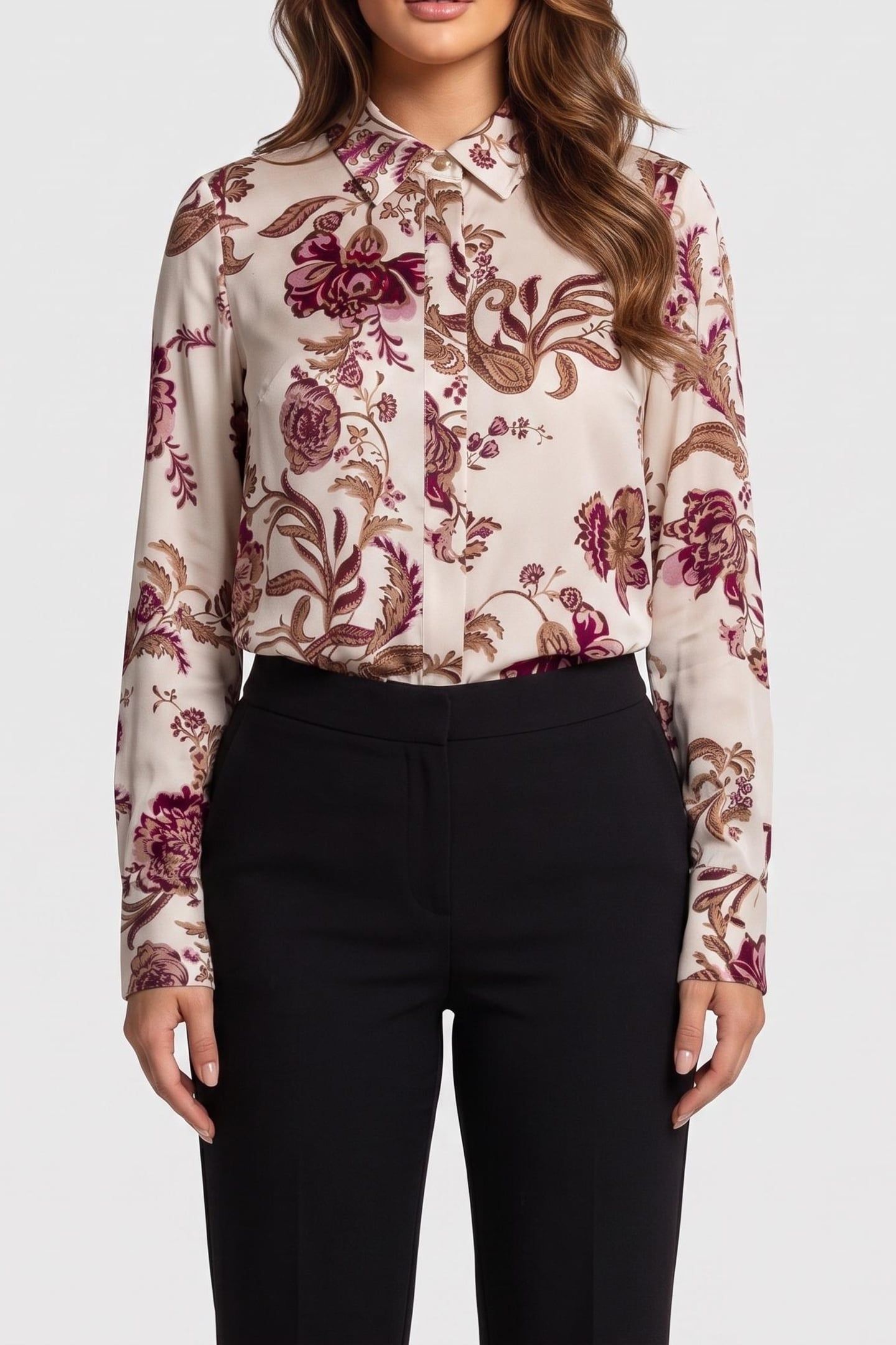 NEW MELISSA SHIRT FLORAL PAYSLEY ICE C 1