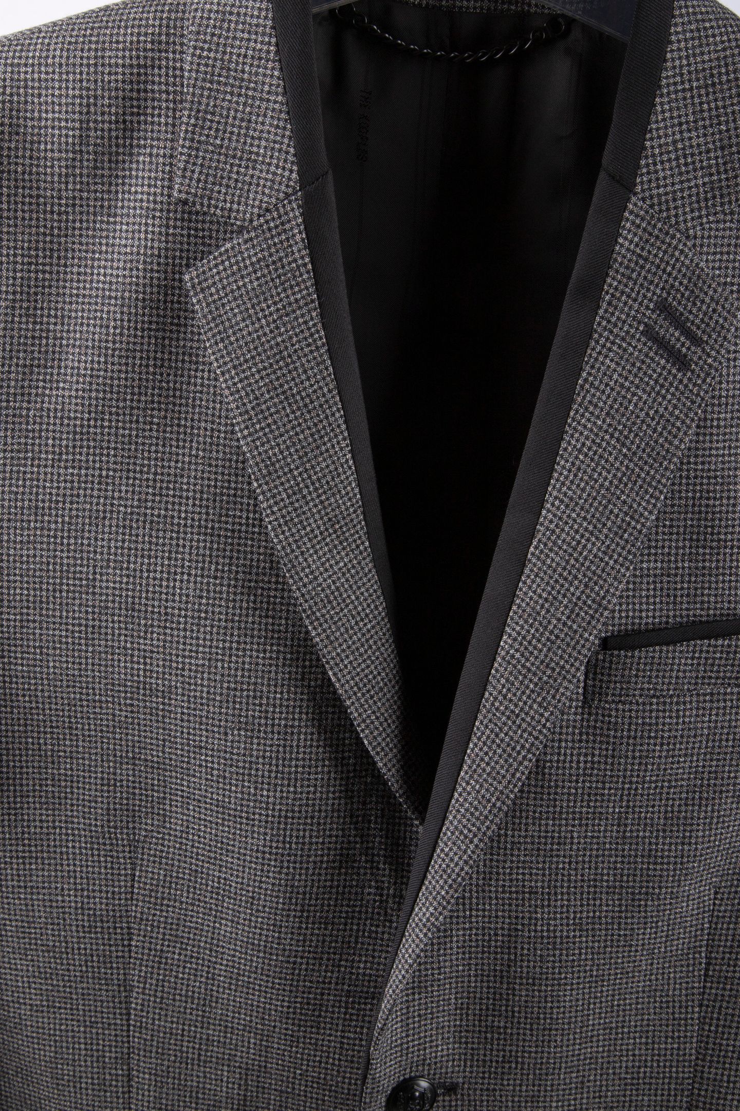 CLASSIC DOUBLE-SLIT SUIT JACKET + SKULL RIVET BLACK GREY 9