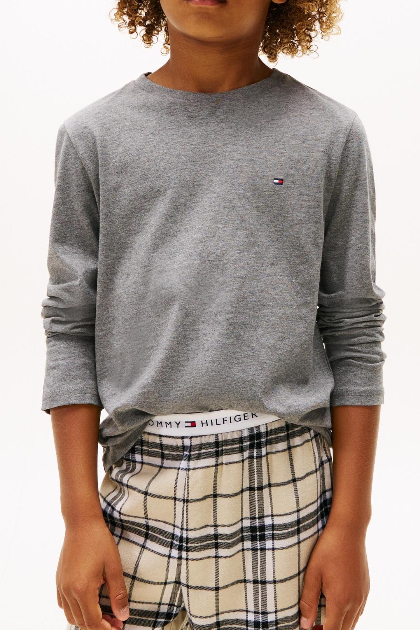 BOYS 2-PACK LS TEE MEDIUM GREY HT/BLACK 2