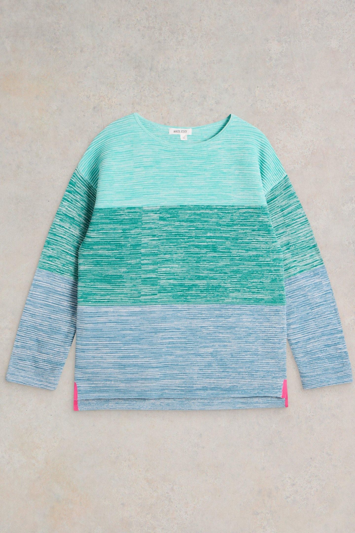 JANA TWIST JUMPER BLUE MULTI 3