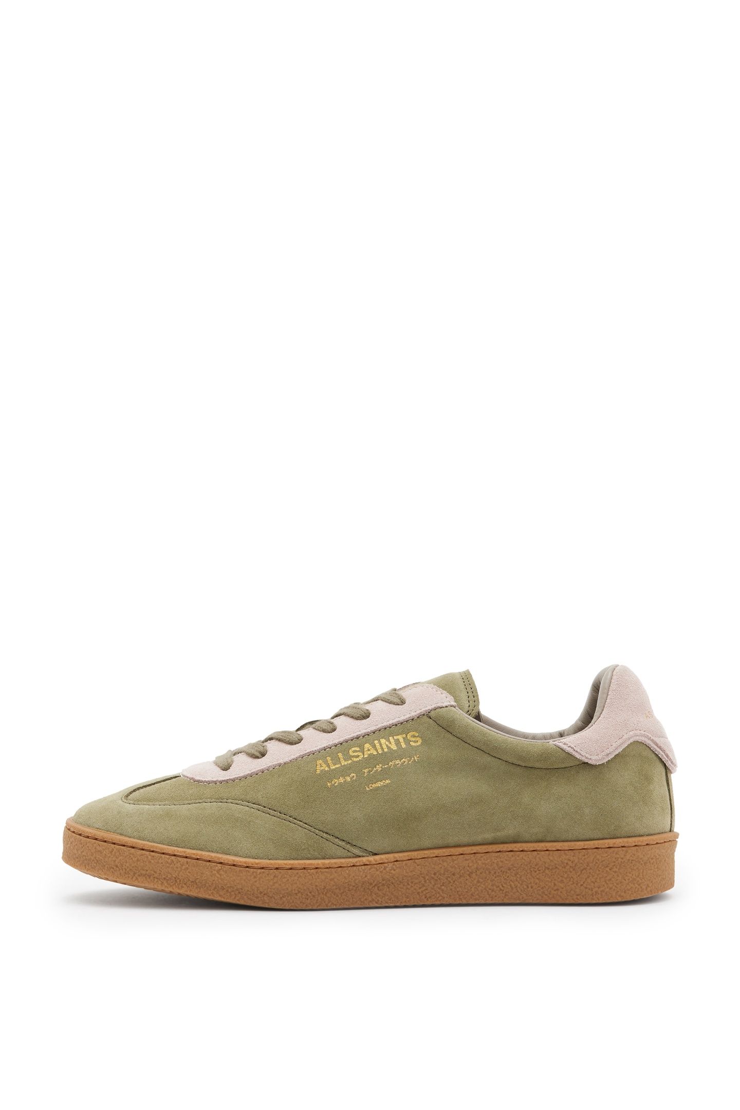THELMA SUEDE SNEAKER KHAKI/ROSE PINK 2