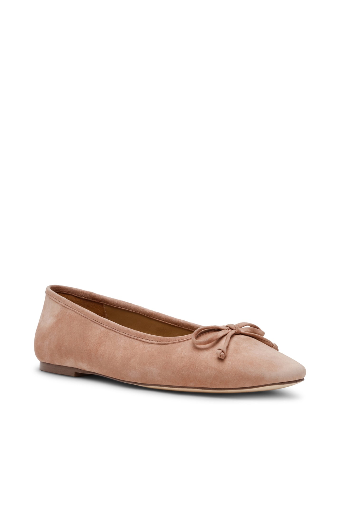 MALINDA FLAT SHOES TAN SUEDE 2