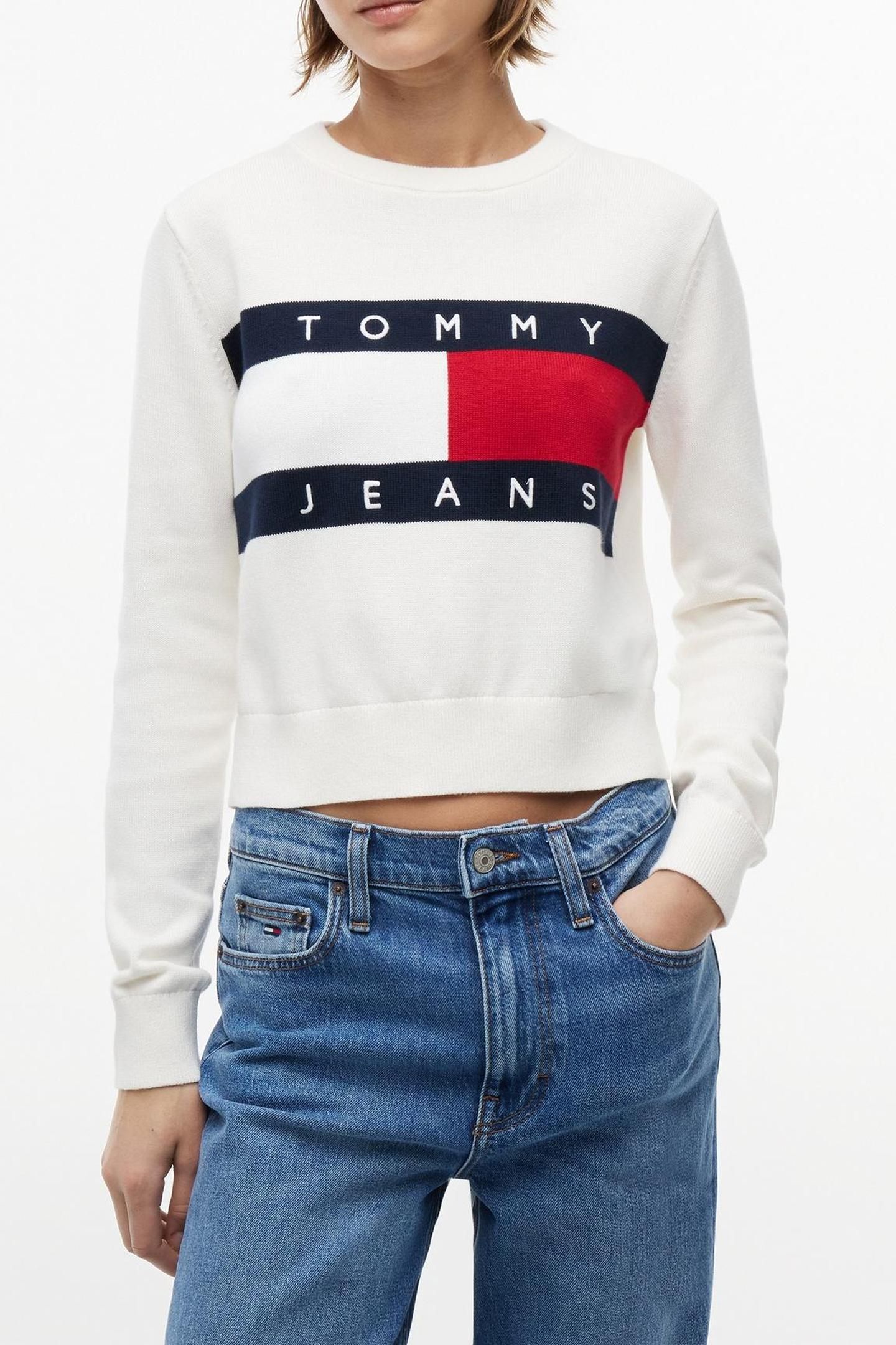 FLAG CREW NECK ANCIENT WHITE 1