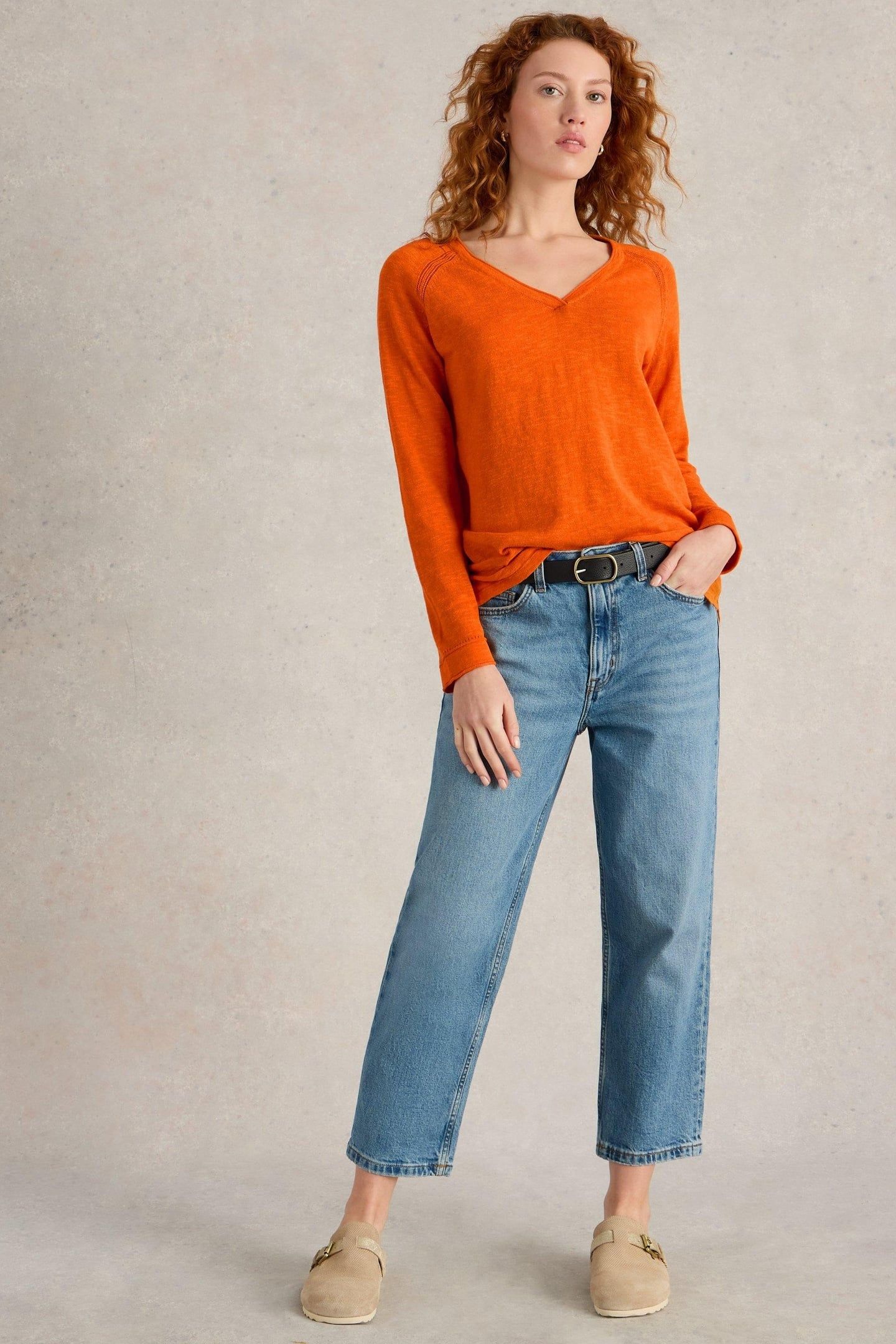NARIA JUMPER BRIGHT ORANGE 1