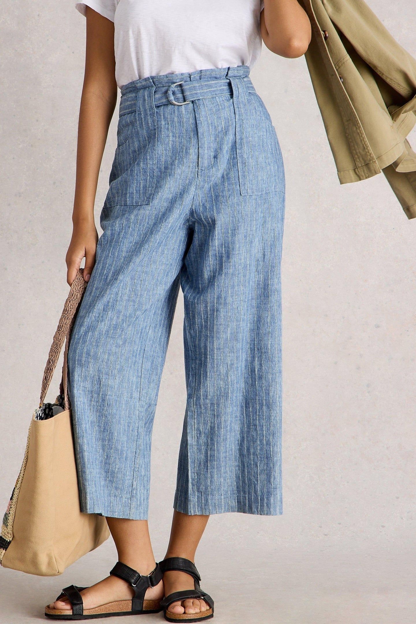 TEAKIE STRIPE TROUSER BLUE MULTI 2