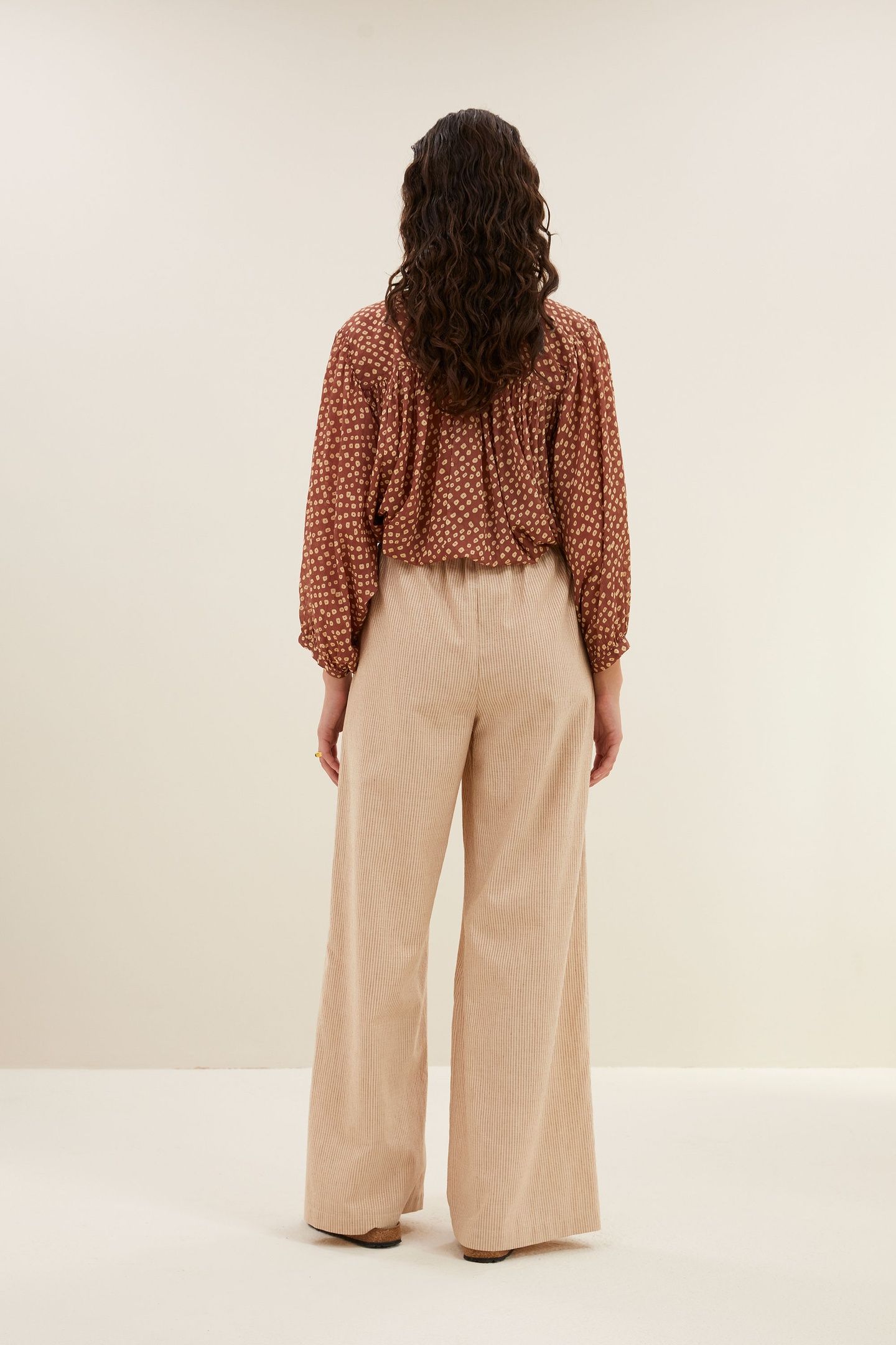 RANDY LUREX STRIPE PANTS COPPER LUREX STRIPE 4