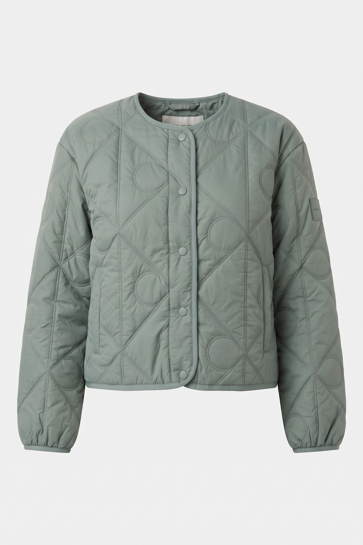 LIGHTWEIGHT ALL-OVER PRINT QUILTED AUTUMN GREEN 3